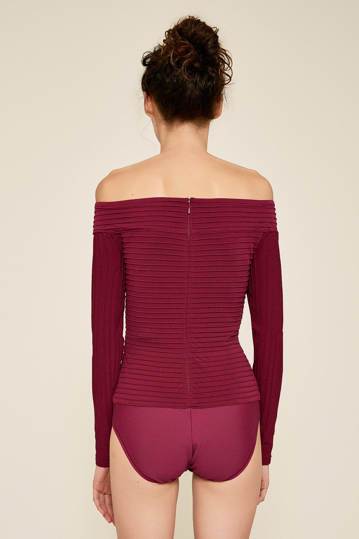Tadashi Shoji - Pier Pintucked Bodysuit
