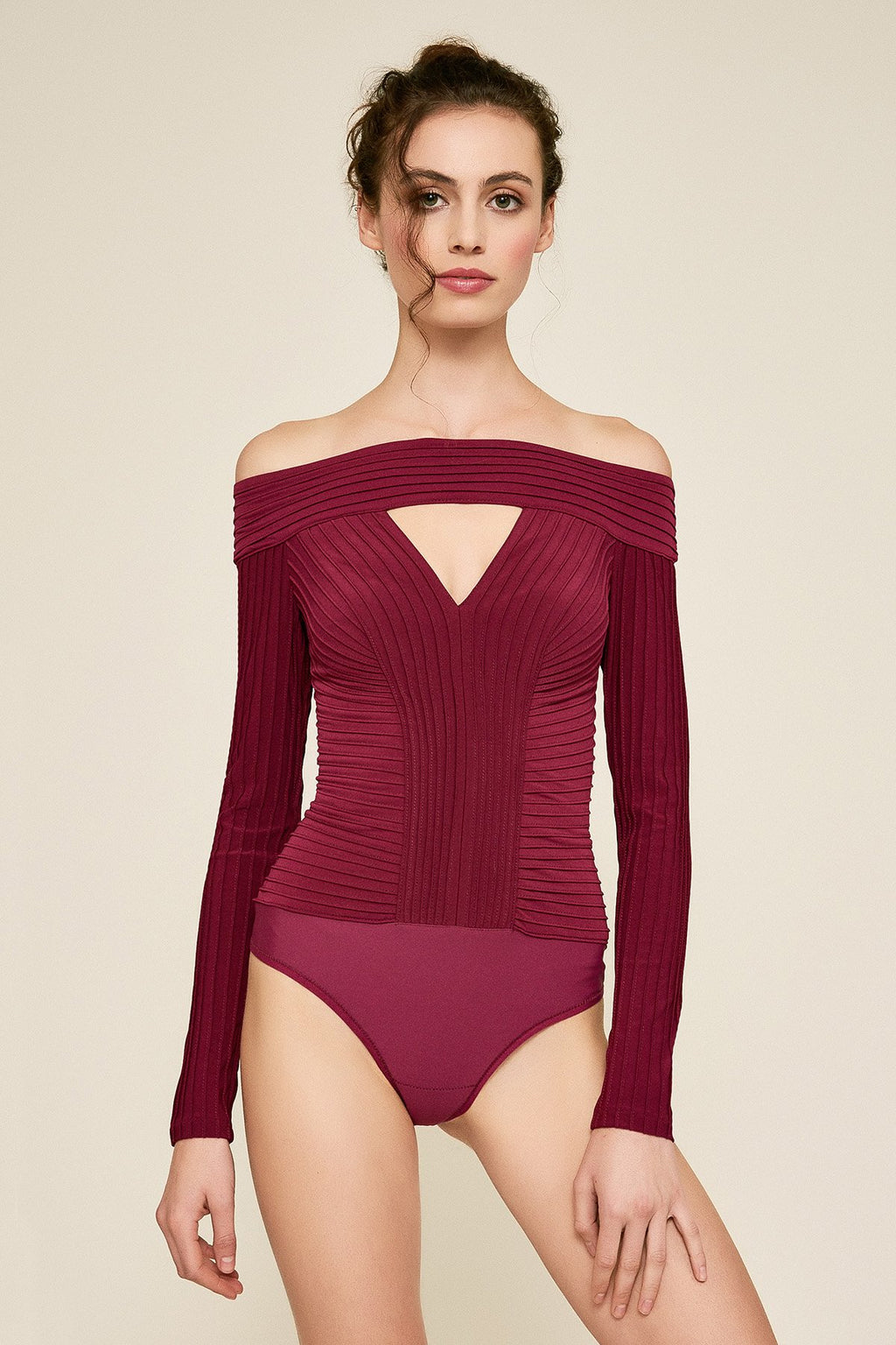 Tadashi Shoji - Pier Pintucked Bodysuit
