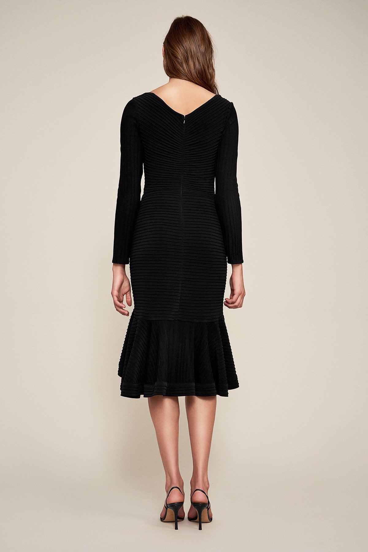 Elias Long-Sleeve Pintuck Dress