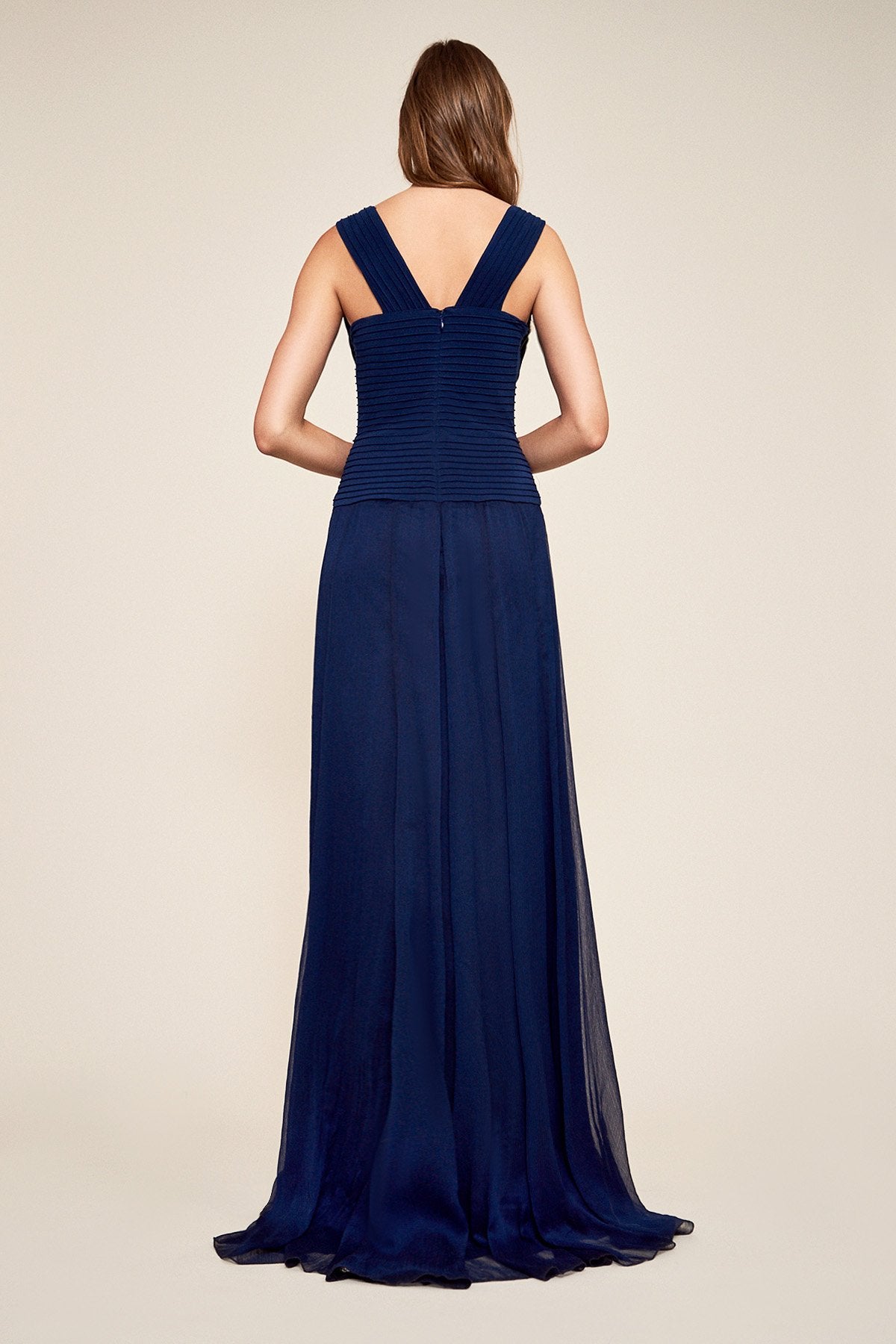 Marciana Sleeveless Pintuck Gown
