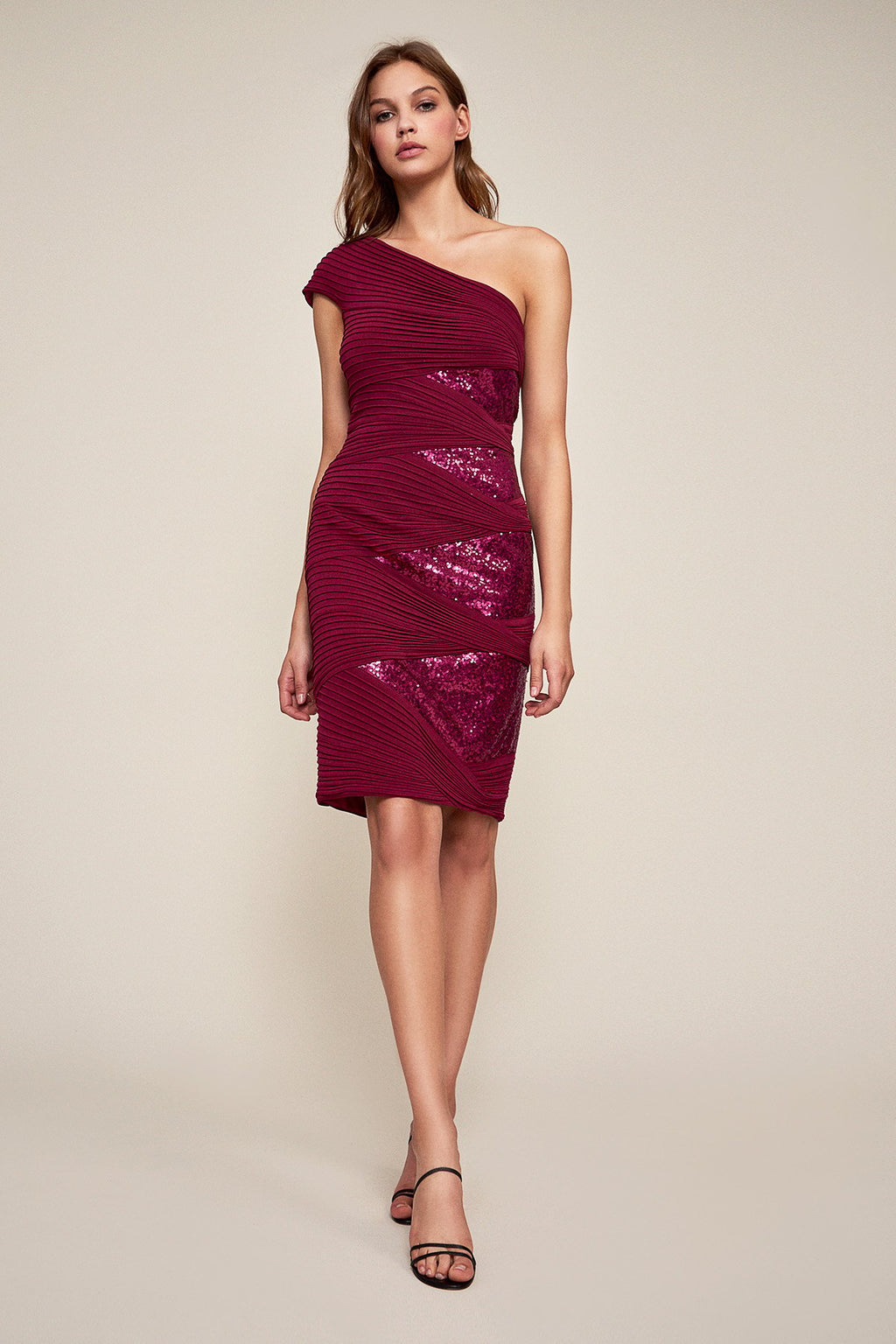 Jiri One-Shoulder Sequin Dress