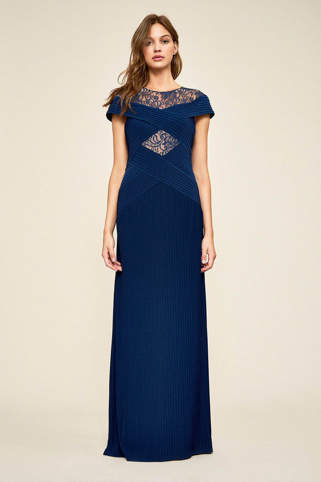 Nona Lace Pintuck Gown