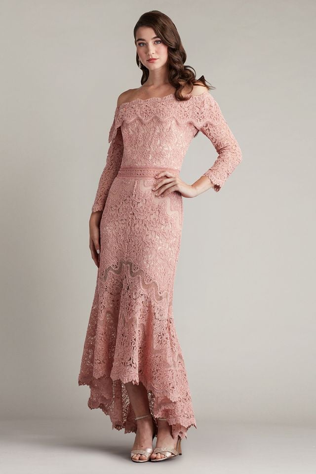 Morrow Embroidered Tulle High-Low Dress