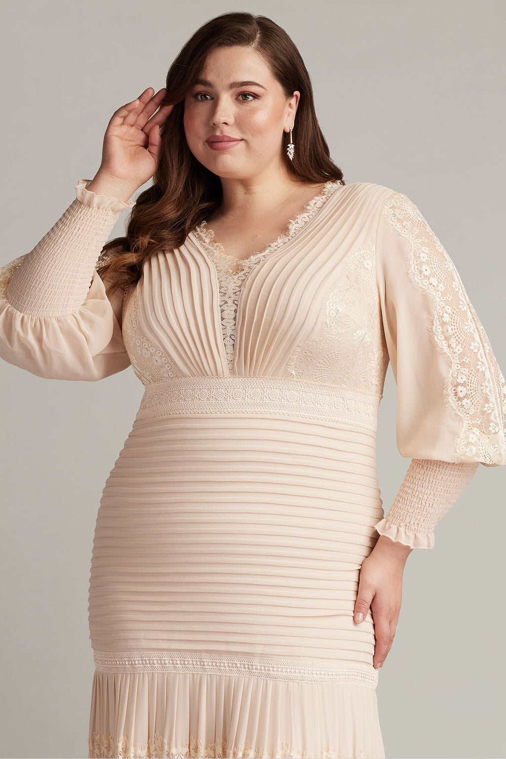 Nyssa Bishop Sleeve Gown - PLUS SIZE