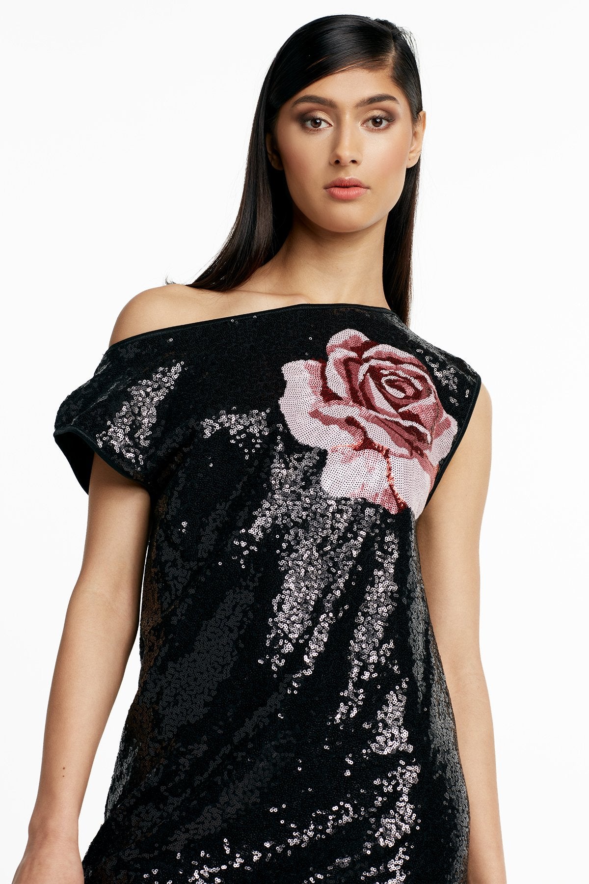 Coco Sequin Off-the-Shoulder Mini Dress
