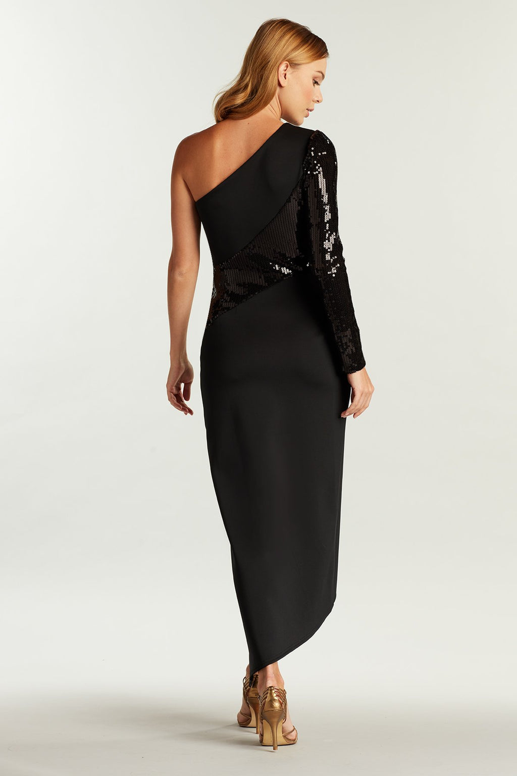 Foxie One-Shoulder Gown