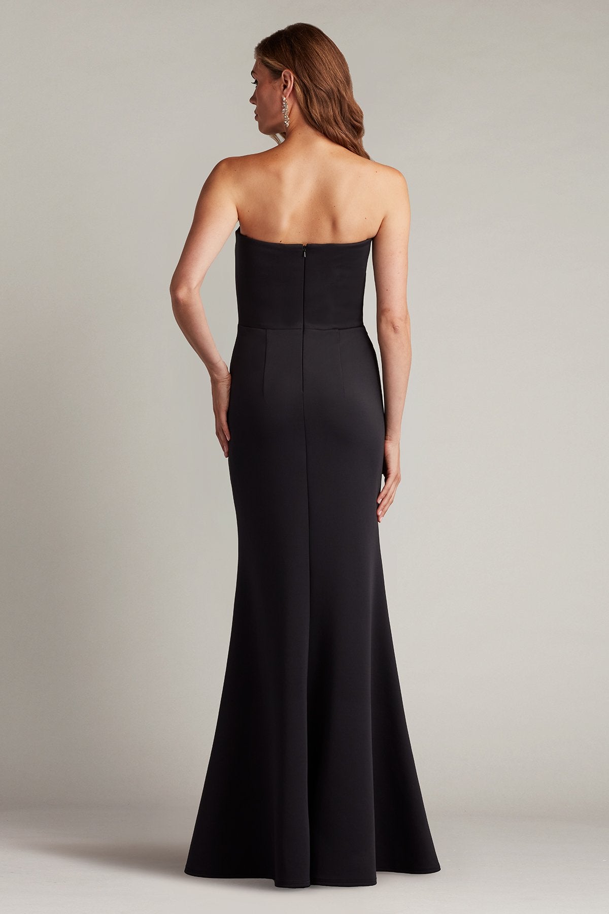 Tia Draped Strapless Gown