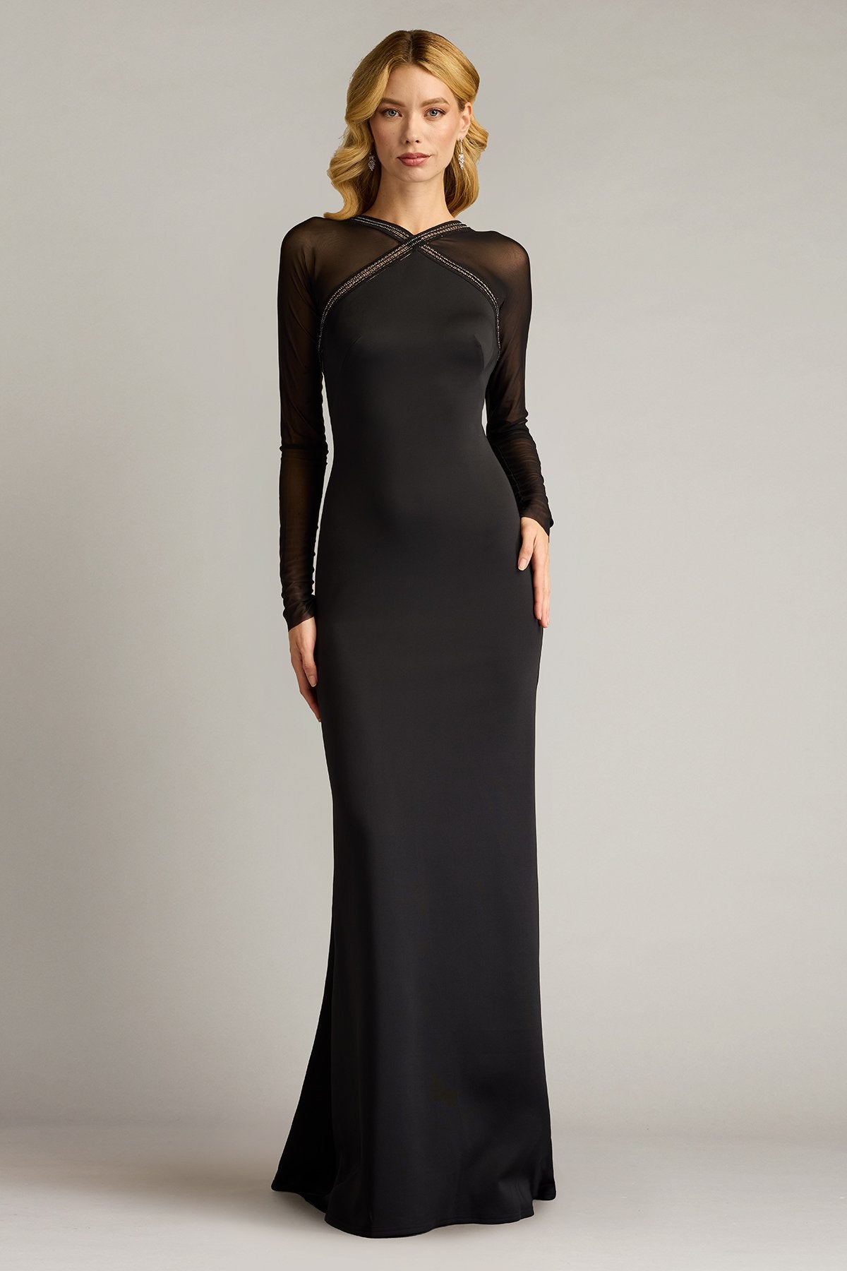 Savoy Sheer Sleeve Gown