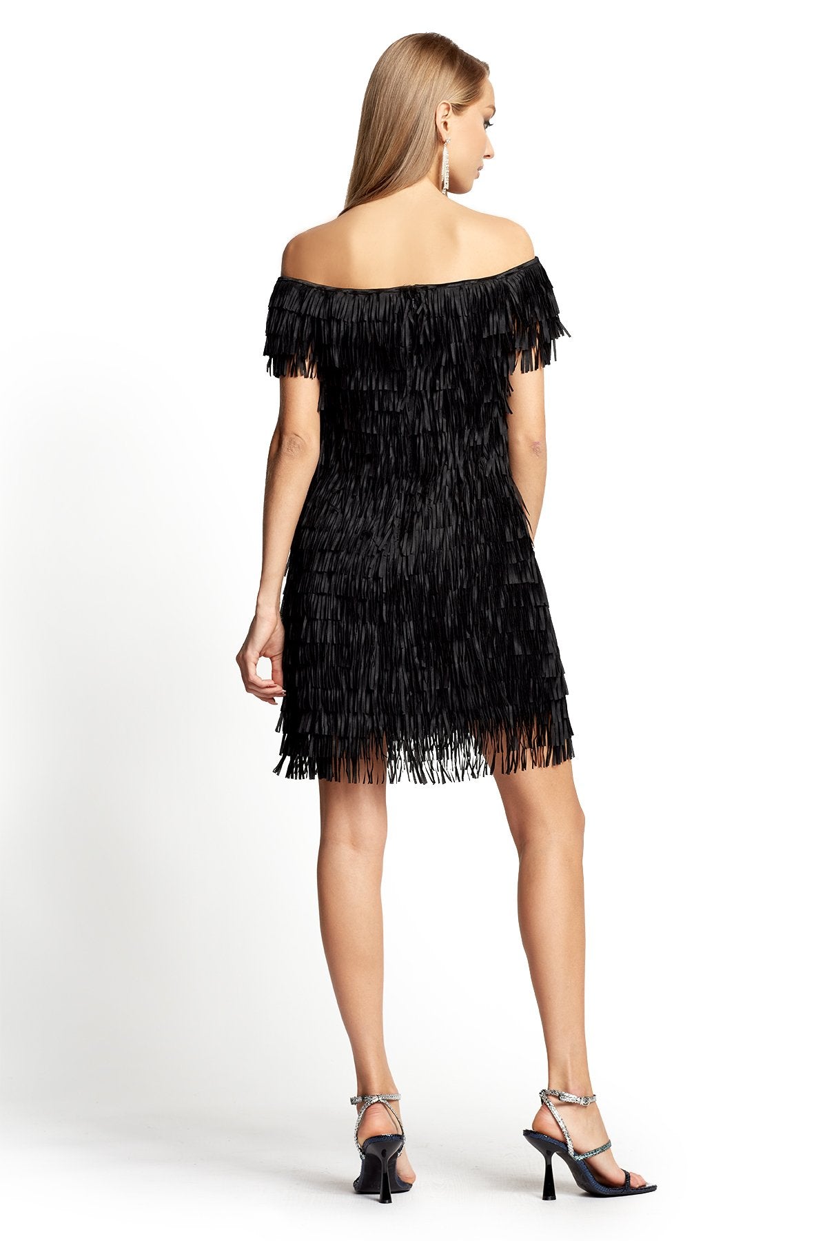 Nika Sequin Lace Illusion Dress