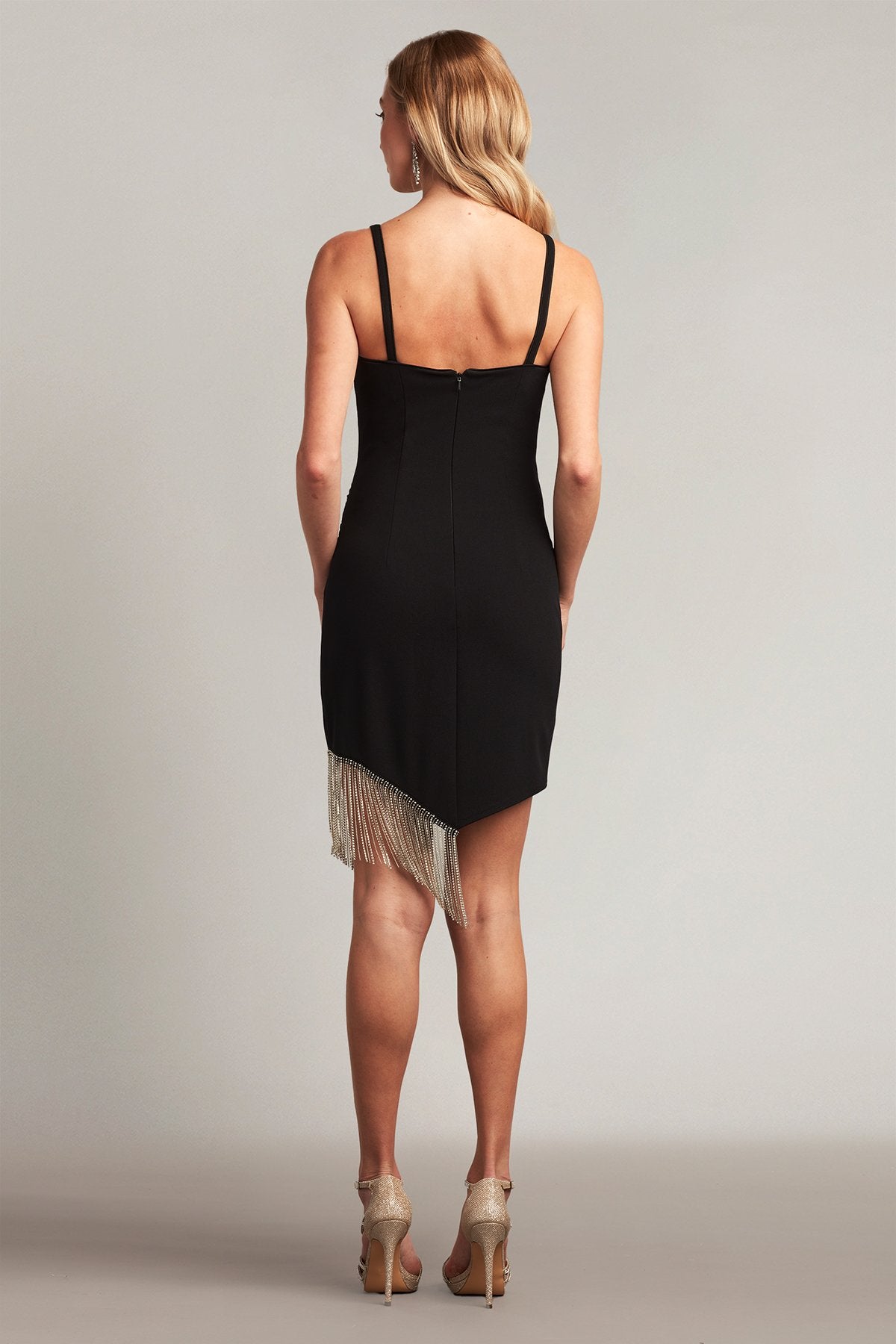 Shelby Asymmetric Fringe Mini Dress
