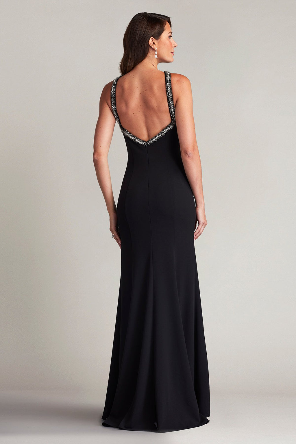 Decker Rhinestone Strap Gown