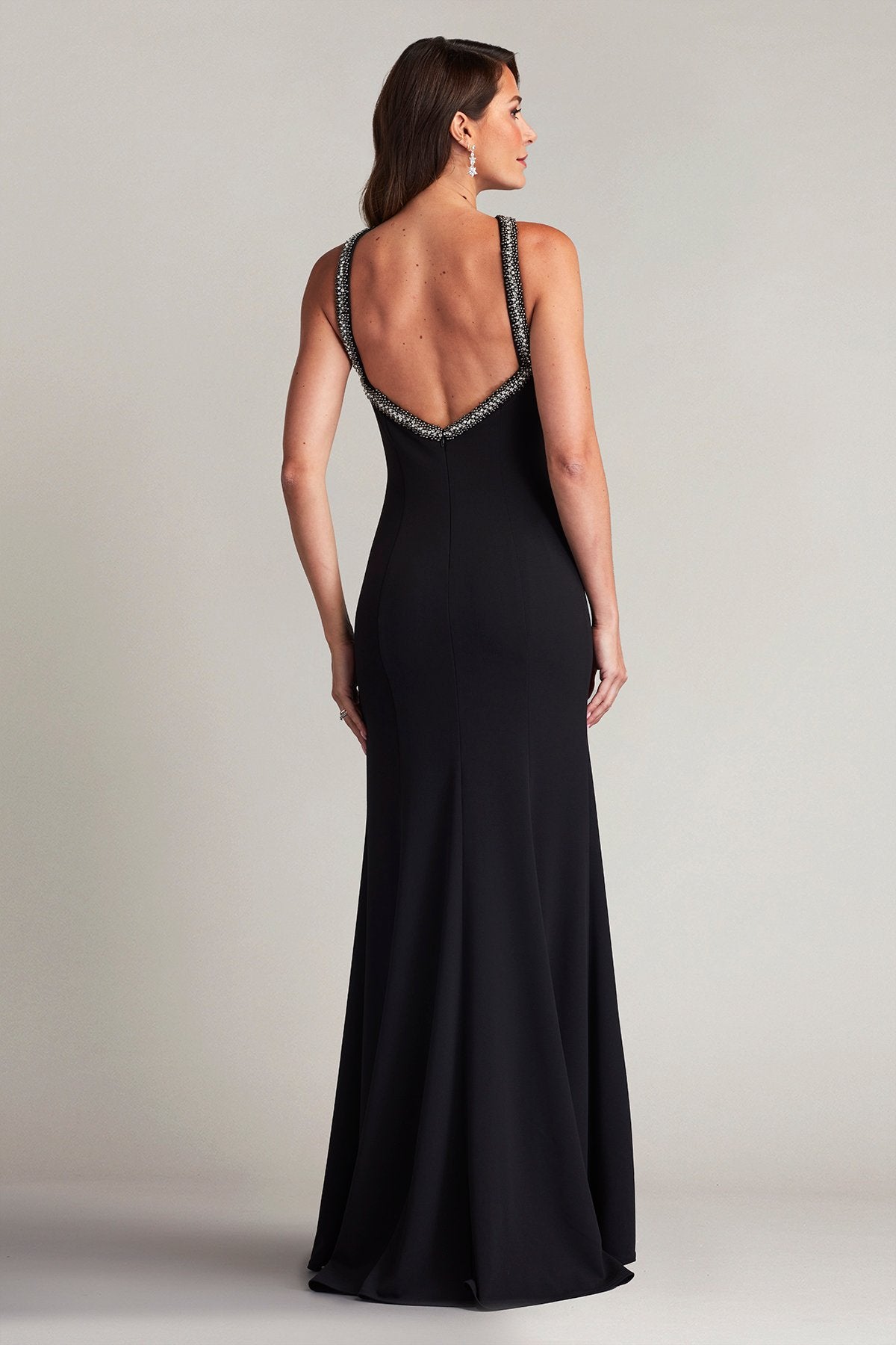 Decker Rhinestone Strap Gown