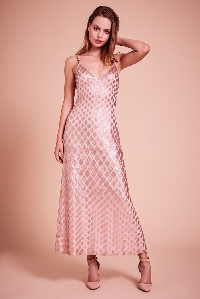 Annabelle Sequin Slip Dress