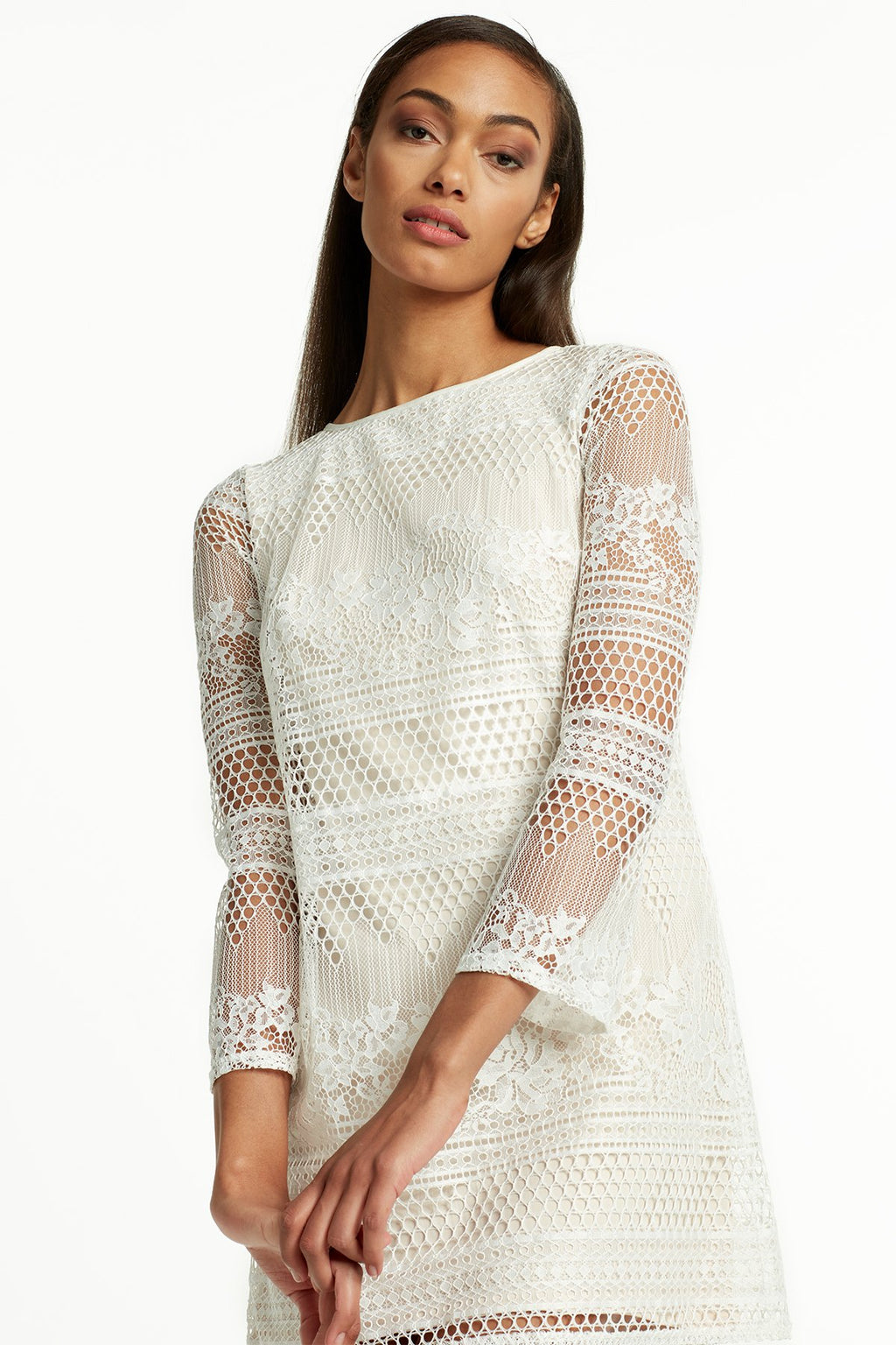 Donna Flared Sleeve Mini Dress