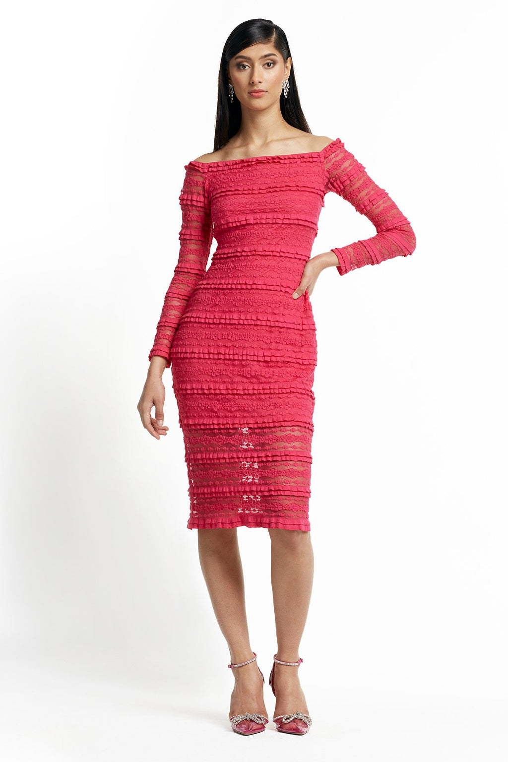 Adina Sheer Panel Dress