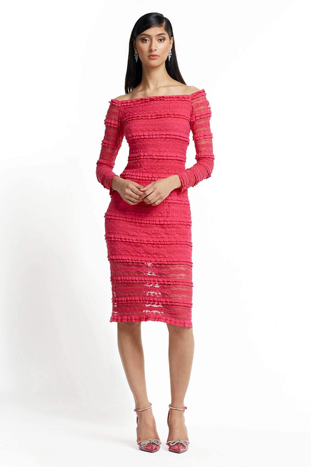 Adina Sheer Panel Dress