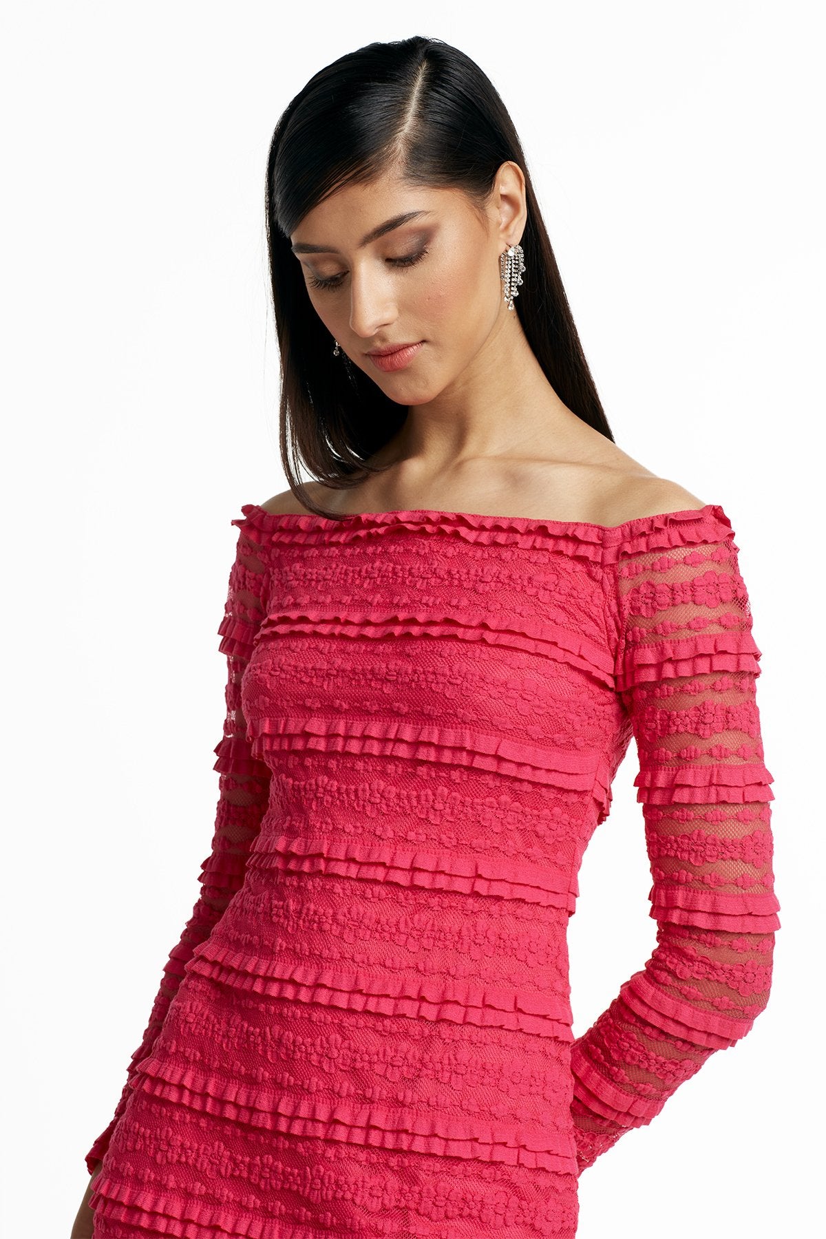 Adina Sheer Panel Dress
