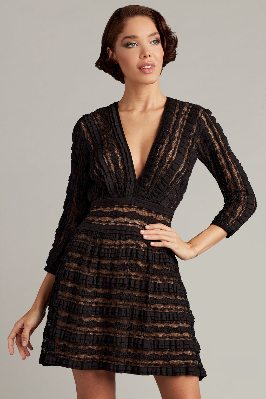 Dunaway Textured Knit Dress