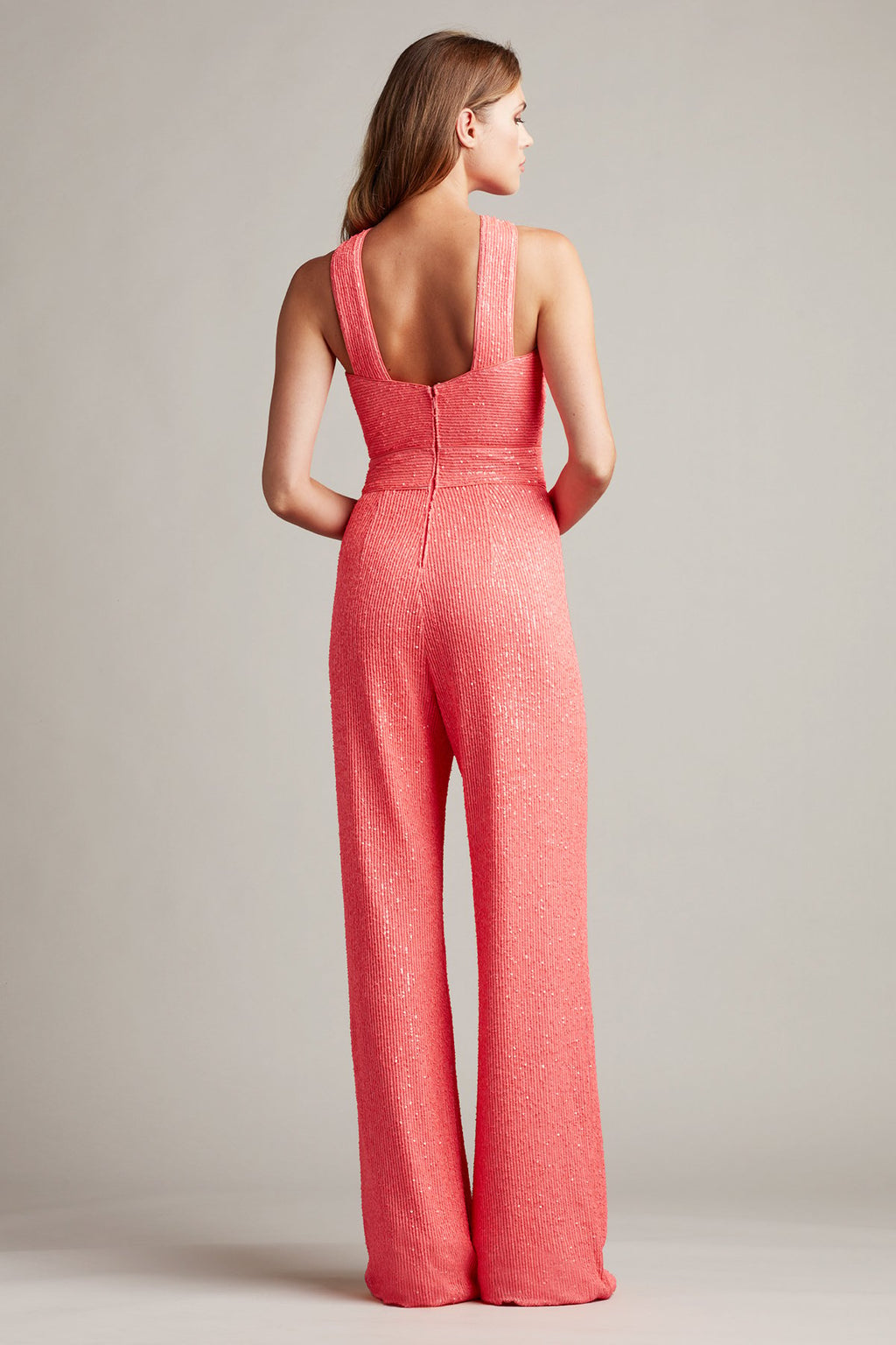 Kaia Sequin Mesh Jumpsuit