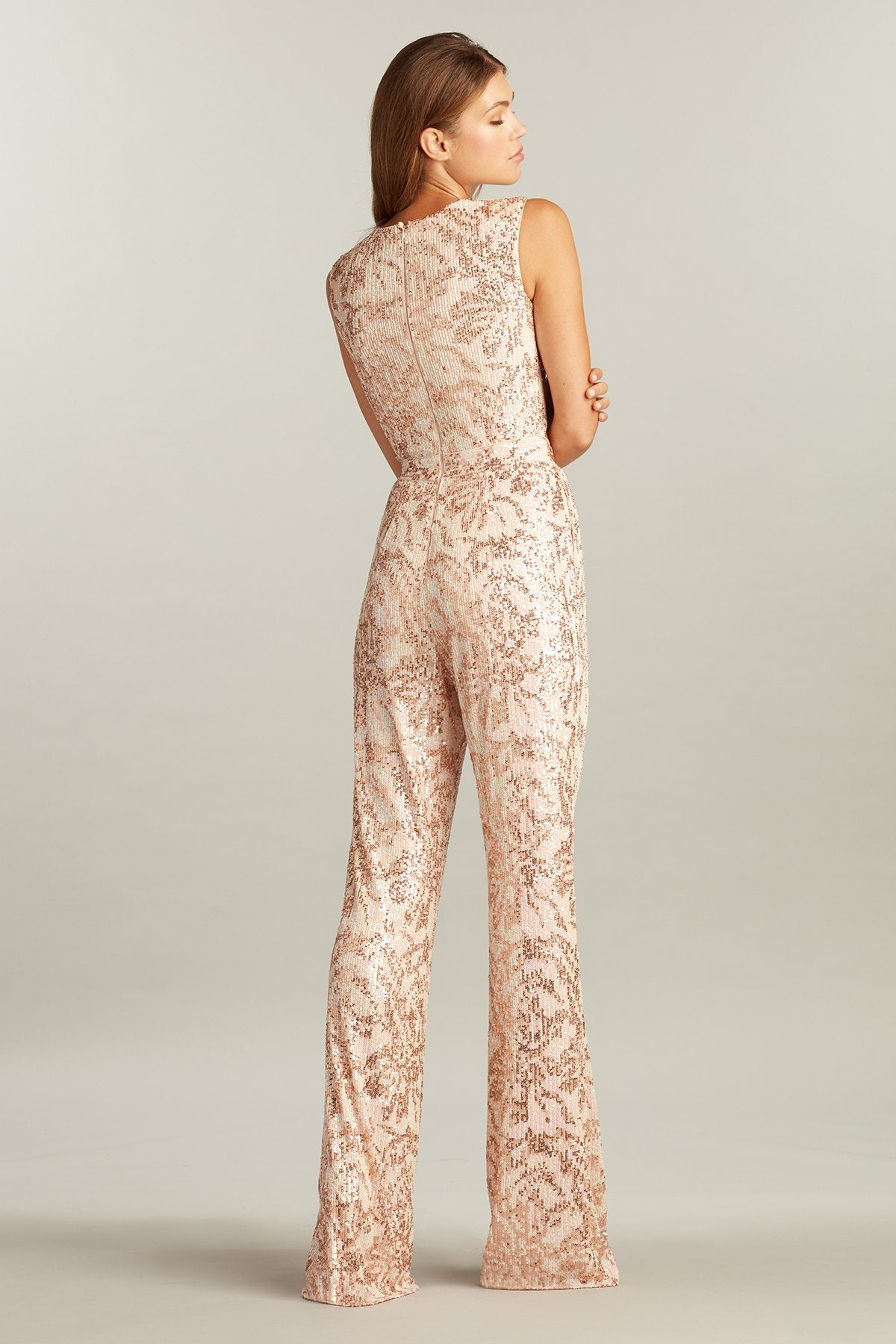 Agnes Rose Jacquard Dress
