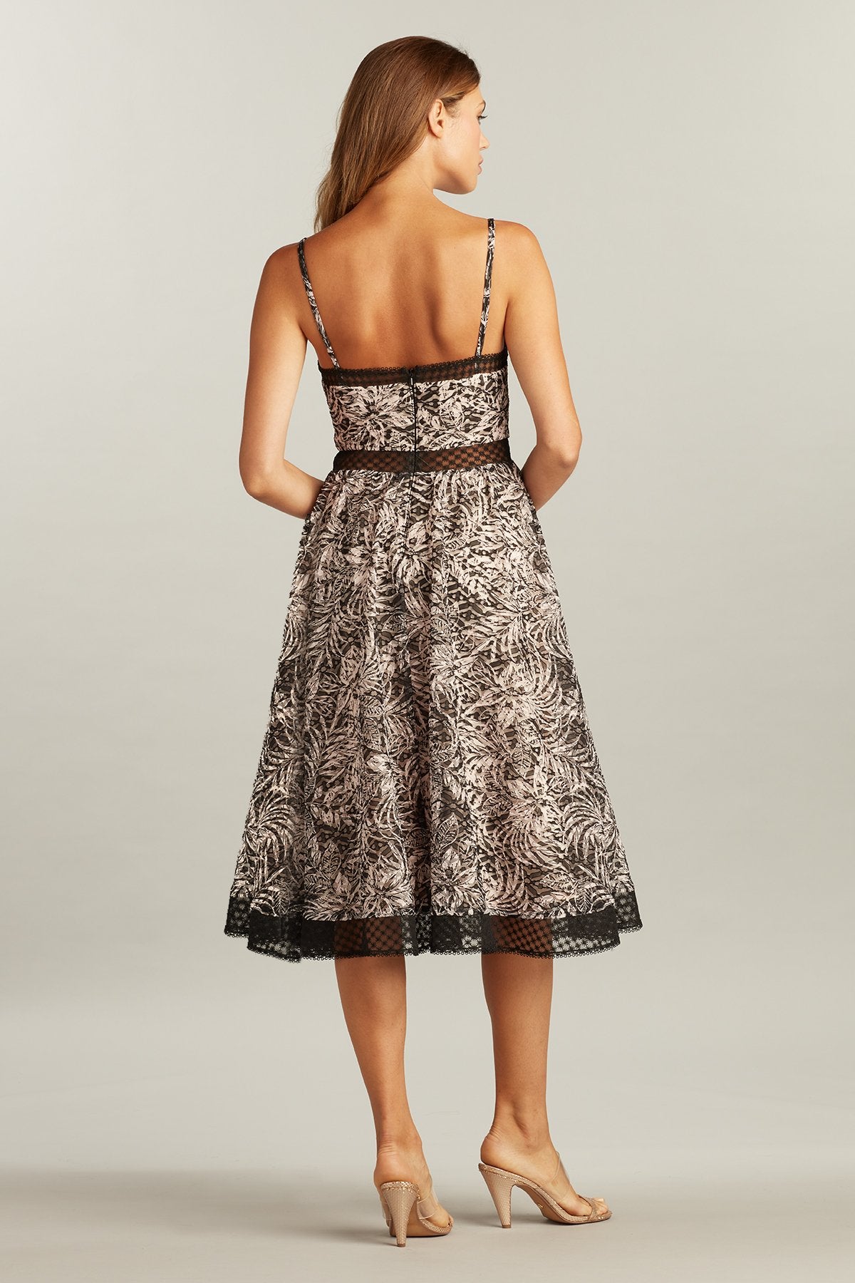 Bailee Printed Jacquard Midi Dress
