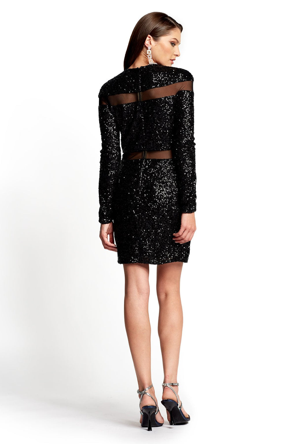 Stokely Sequin Cutout Mini Dress