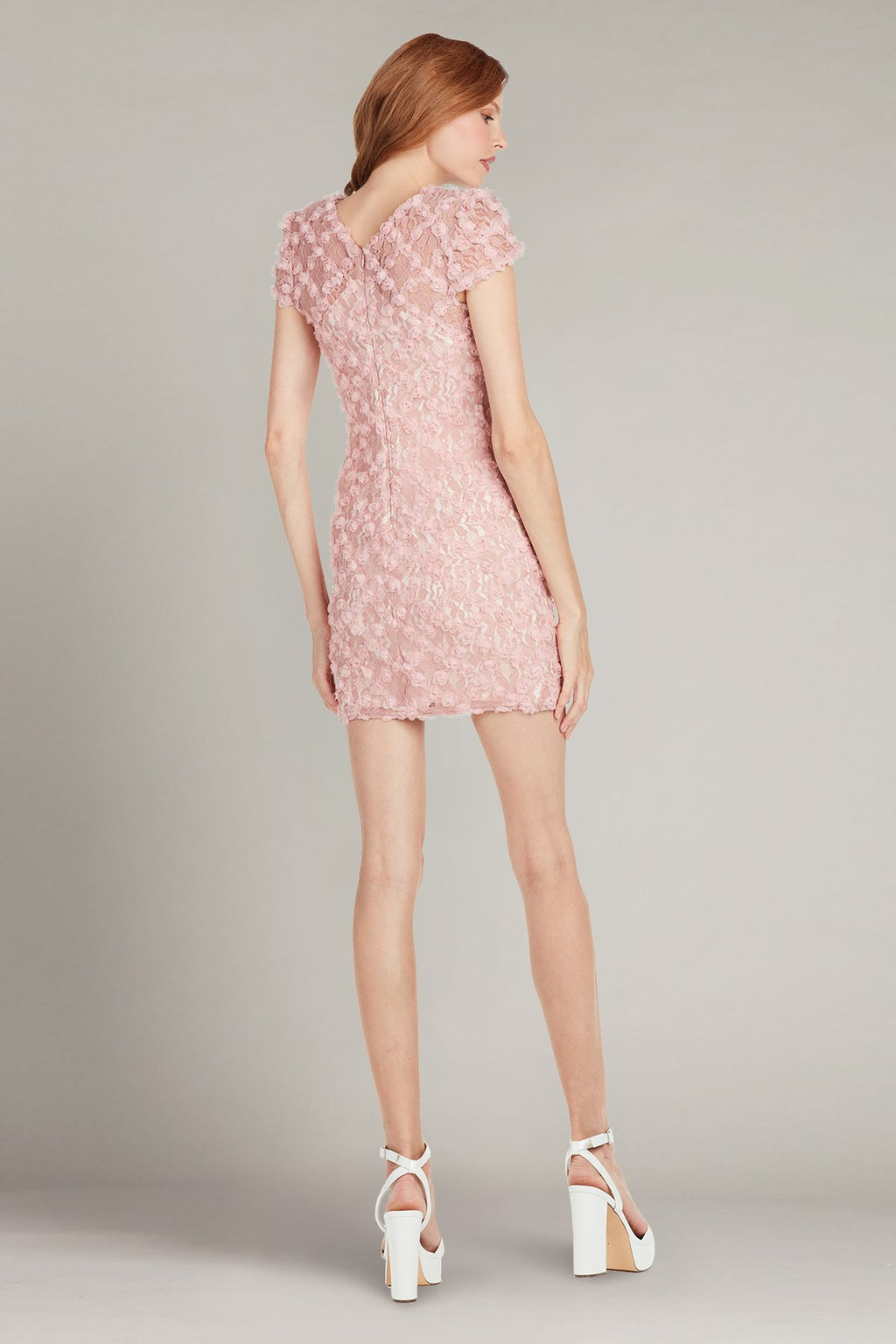 Eliot Floral Appliqué Mini Dress