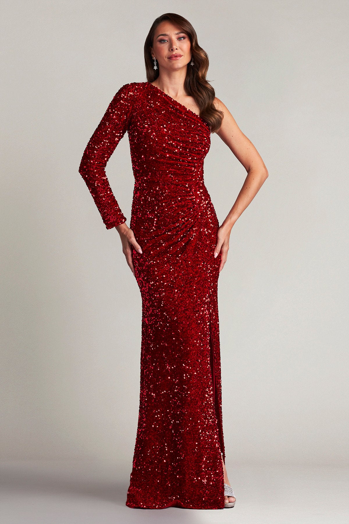 Tera Sequin Velvet Gown