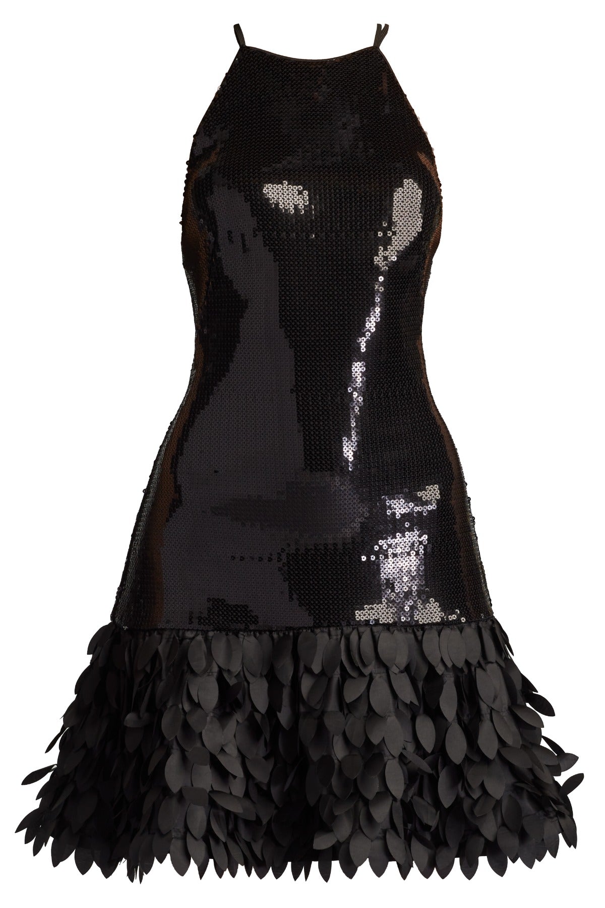 Leni Sequin Petal-Hem Mini Dress  Tadashi Shoji Official Online Boutique