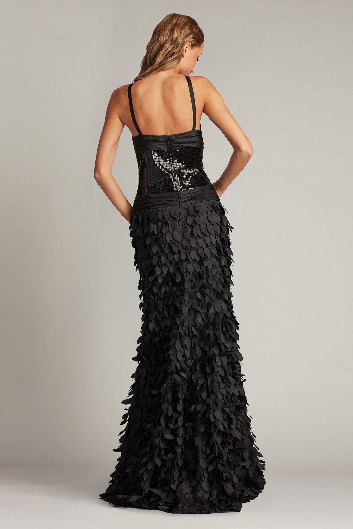 Kinley Textured Sequin Gown