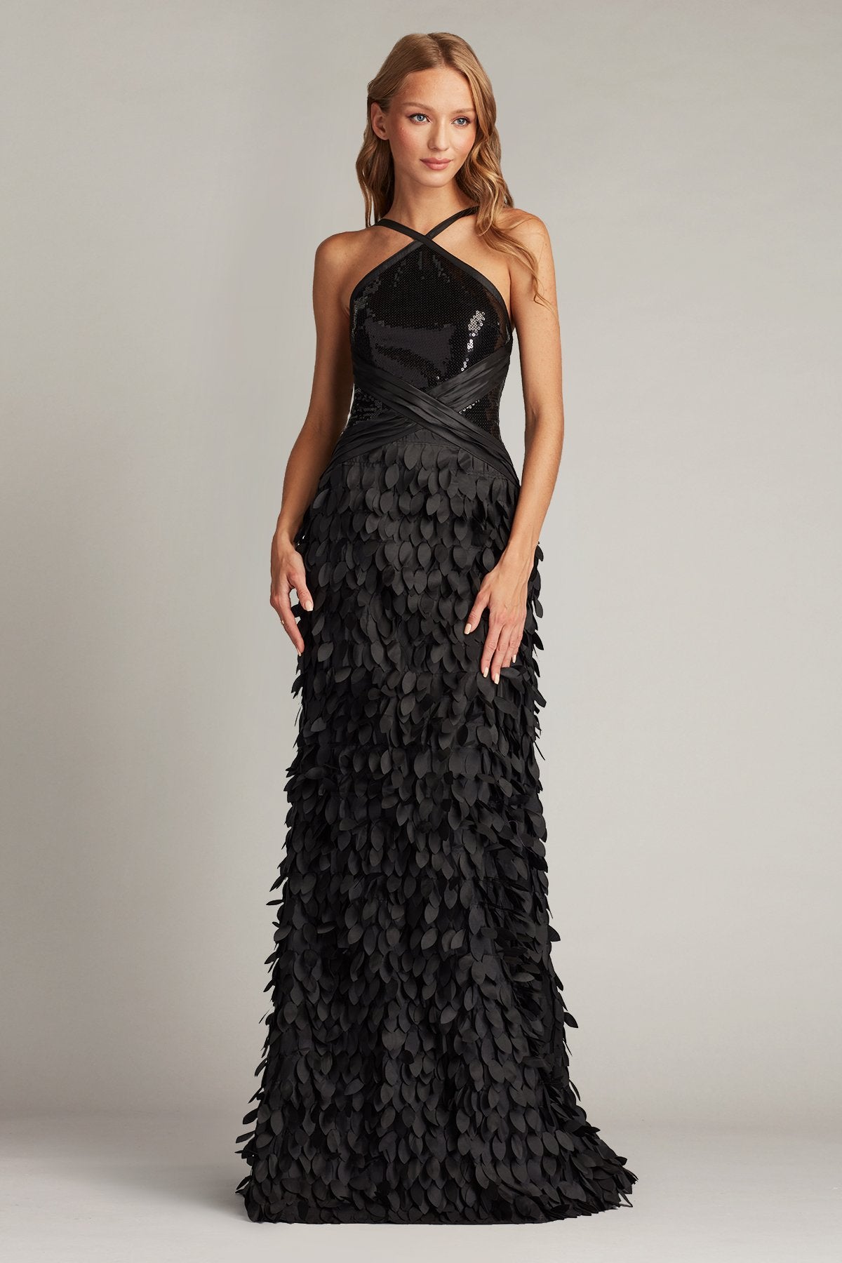 Kinley Textured Sequin Gown