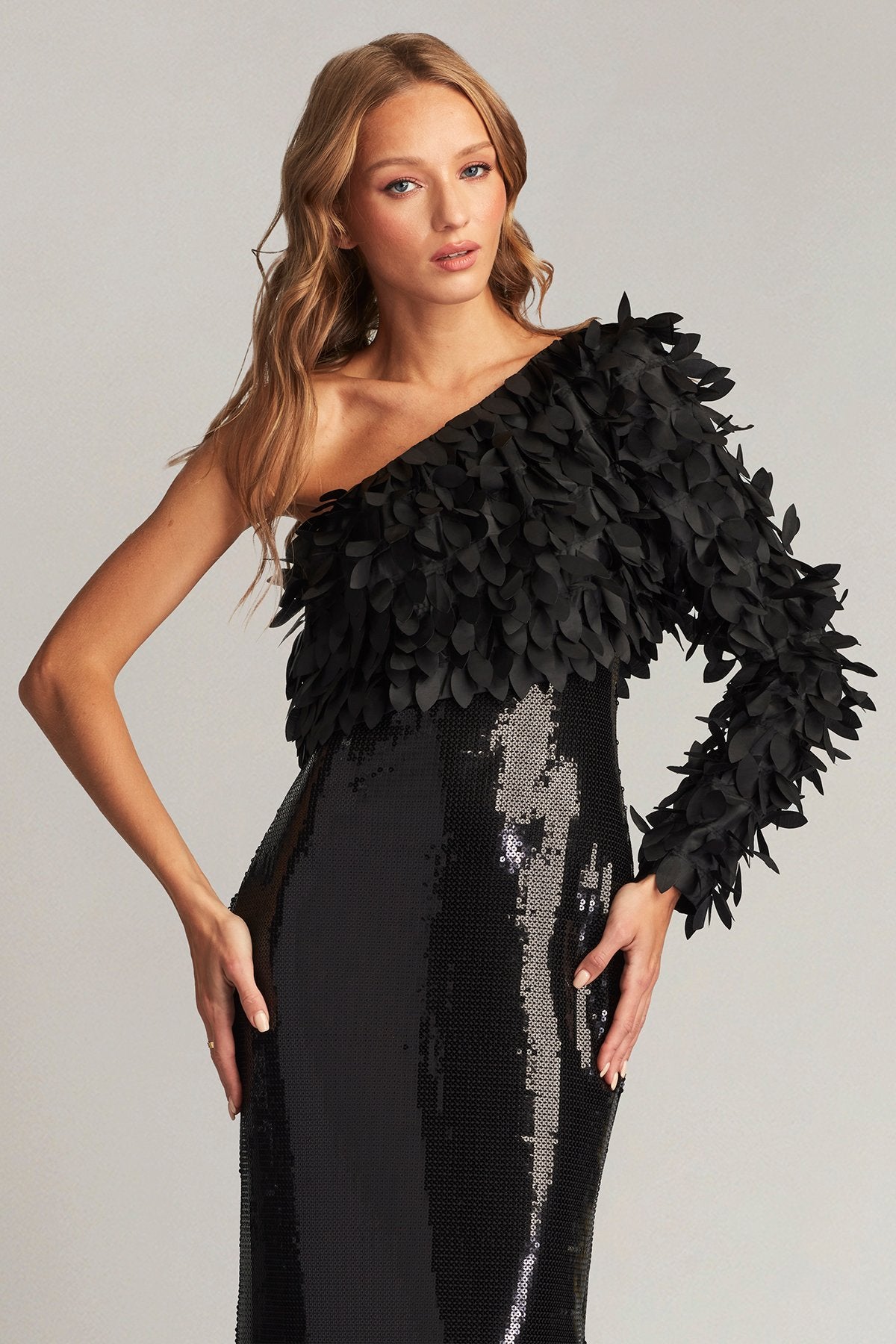 Devi Textured Sequin Gown