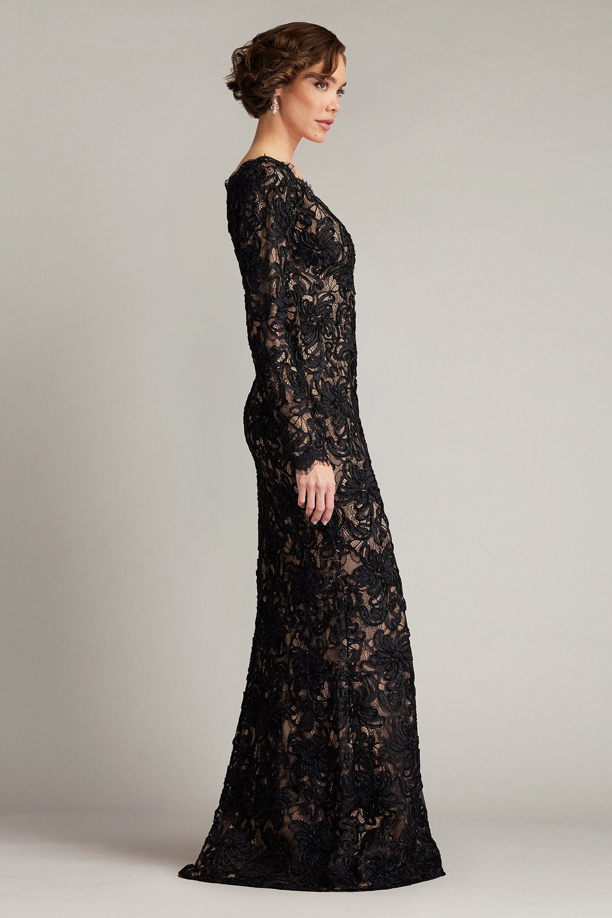 Beloit Ribbon Embroidered Gown – Tadashi Shoji Official Online