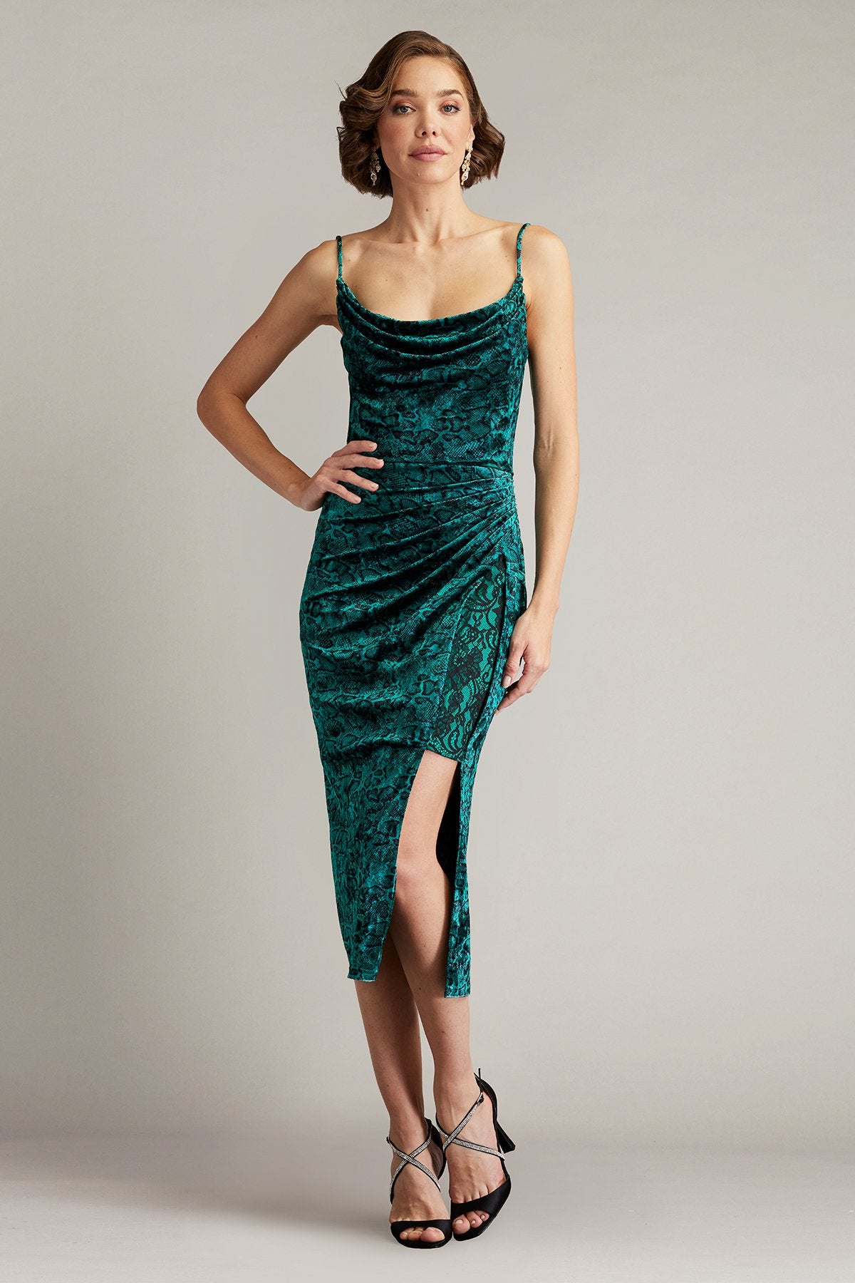 tadashi shoji lace dress Formal Long Sleeve Mother of the Bride CHT25390L The Dress Outlet Amberly Belted Lace Sleeve