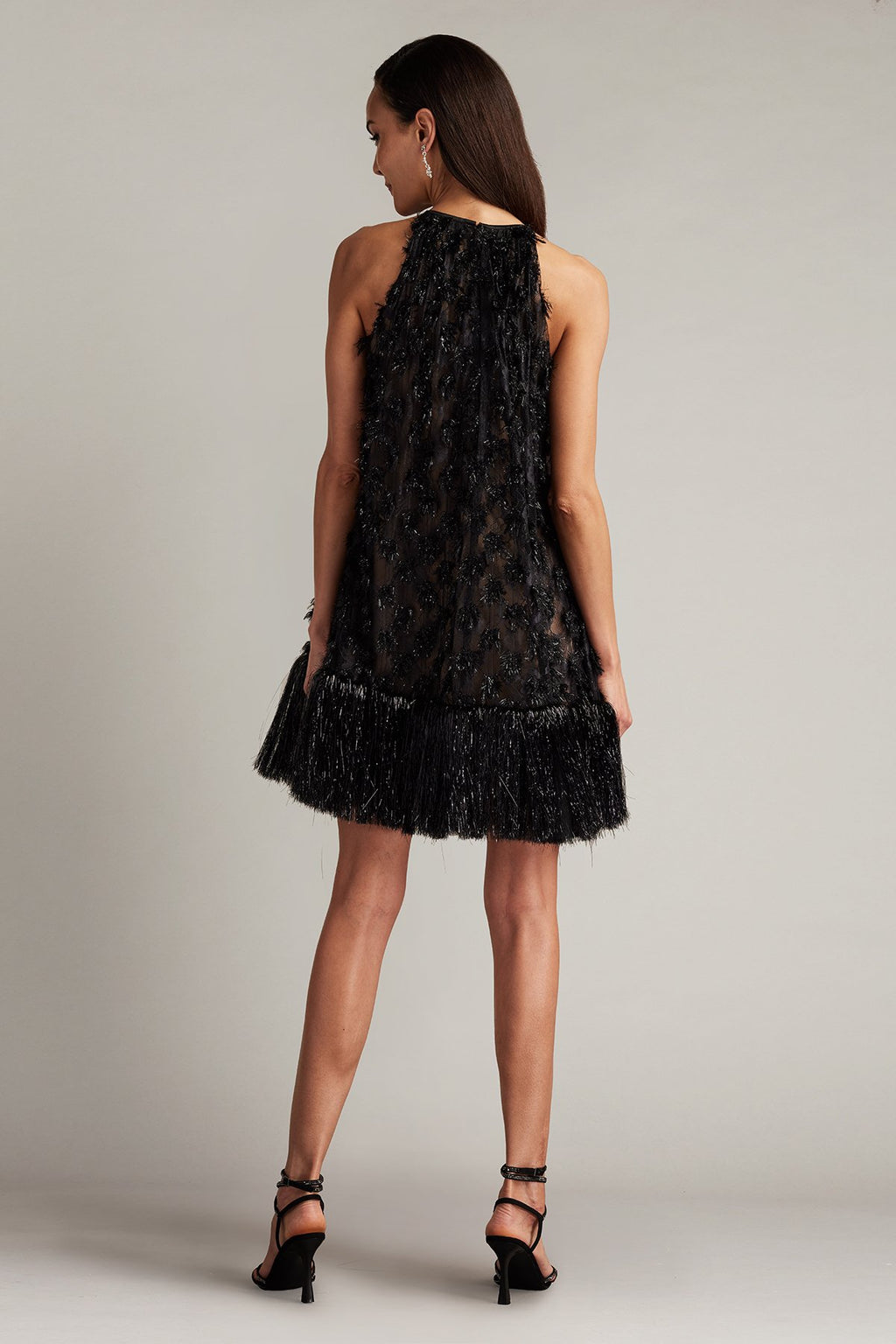Prima Sequin Tulle Trapeze Mini Dress
