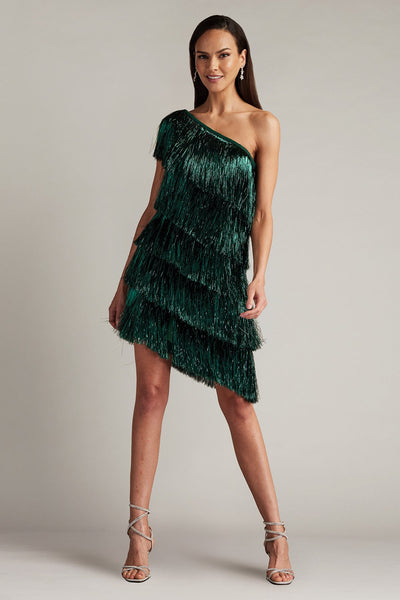 Sonny Metallic Fringe Mini Dress