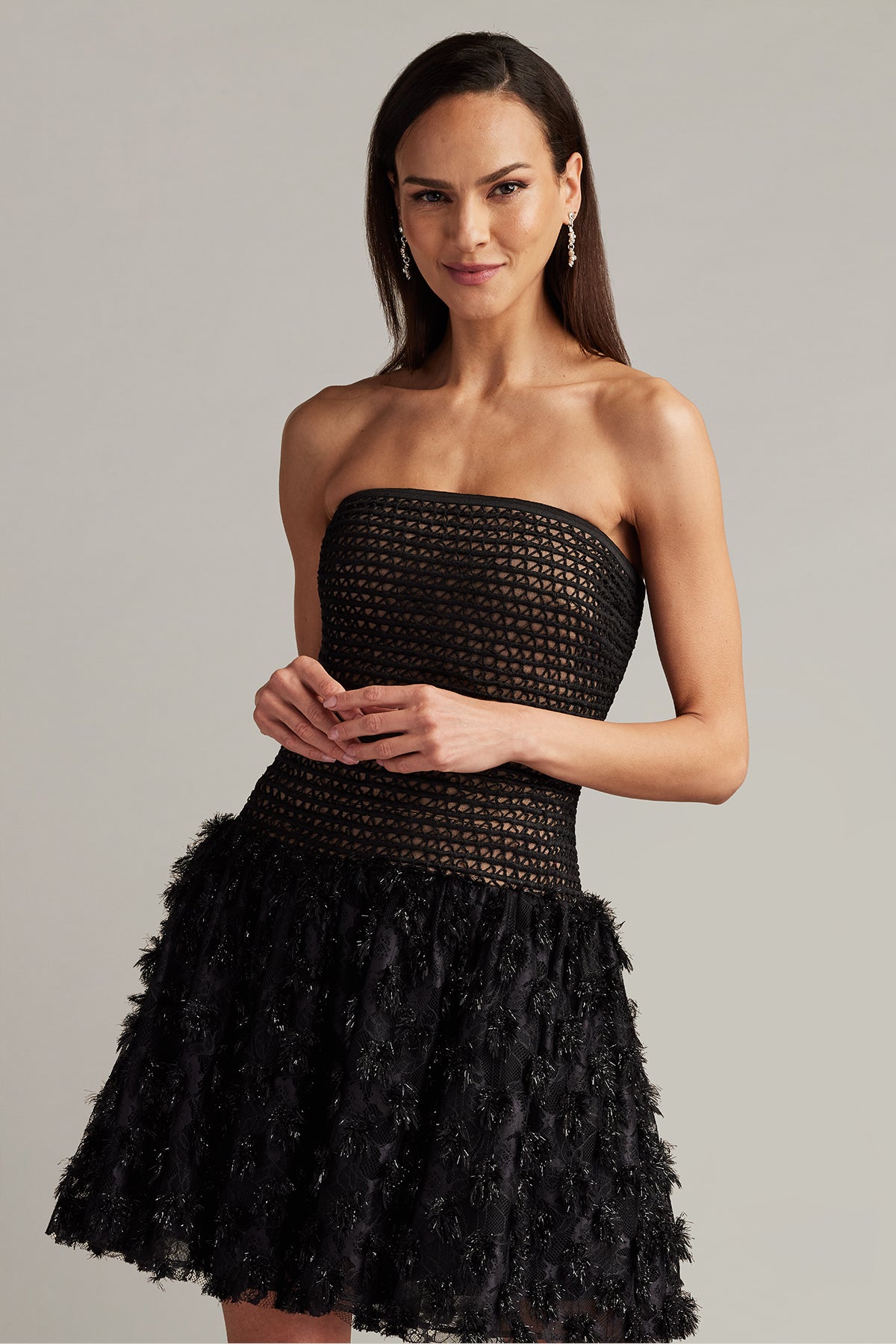 Lula Flower Embellished Mini Dress