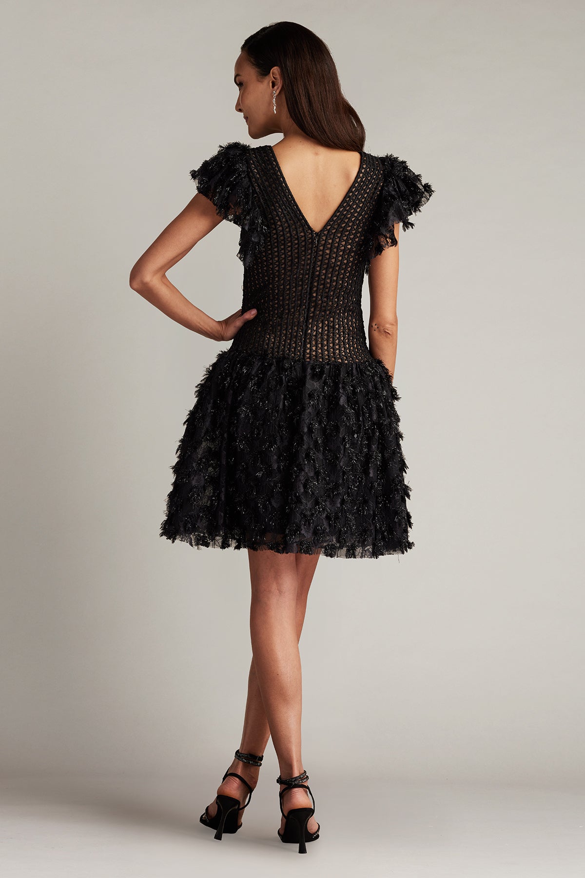 Minx Flower Embellished Mini Dress