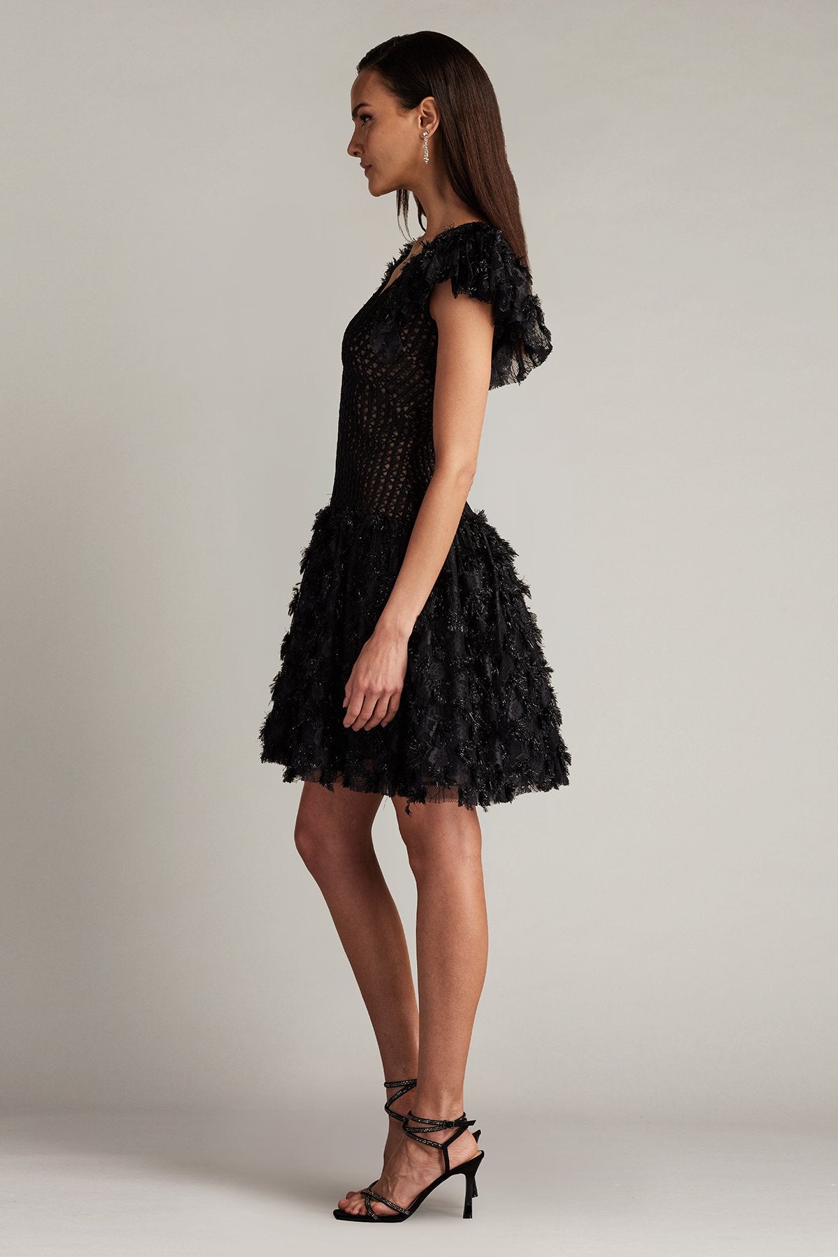 Minx Flower Embellished Mini Dress – Tadashi Shoji Official Online