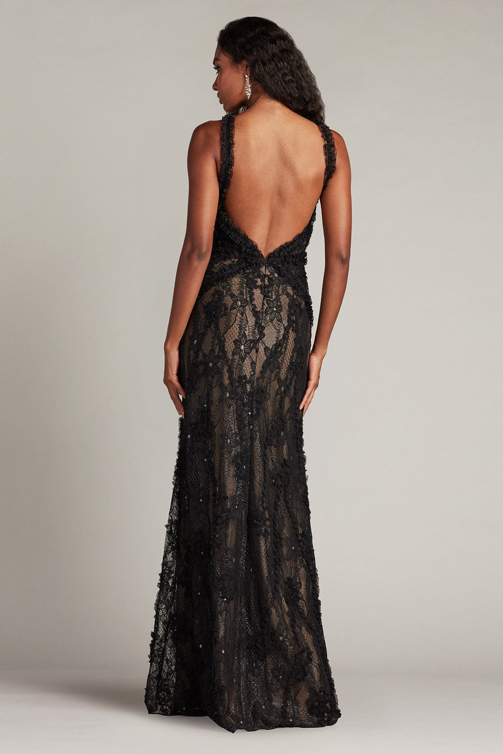 Kaiti Embroidered Halter Gown