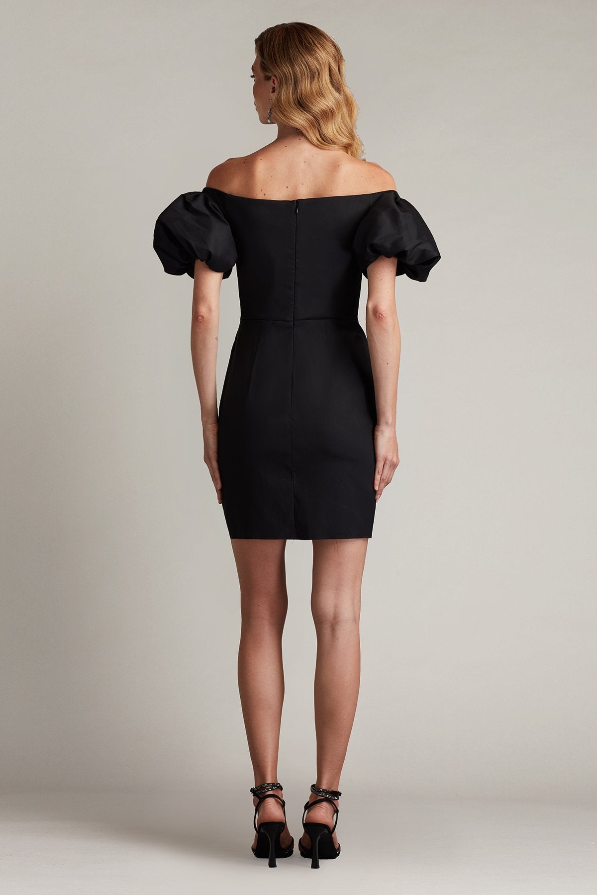 Sofie Puff Sleeve Mini Dress BLACK Tadashi Shoji Official Online Boutique Sofie Puff Sleeve Mini Dress BLACK Tadashi Shoji Official Online Boutique