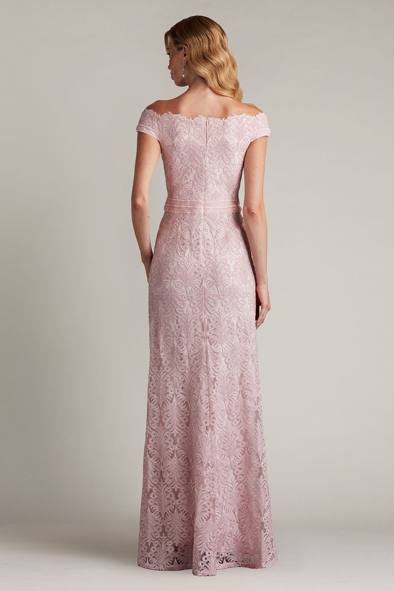 Dallise Embroidered Tulle Gown