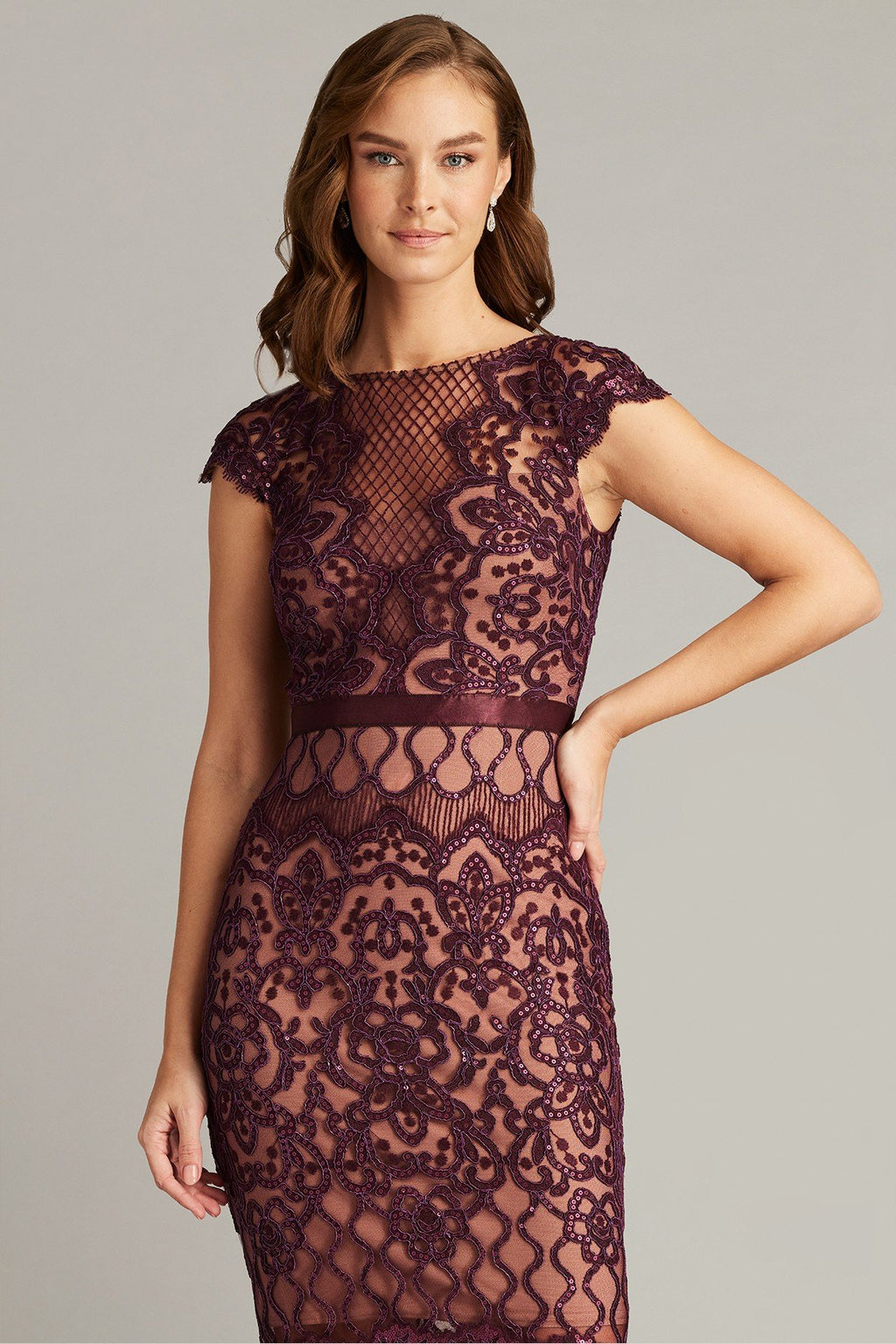 Miranda Sequin Embroidered Dress