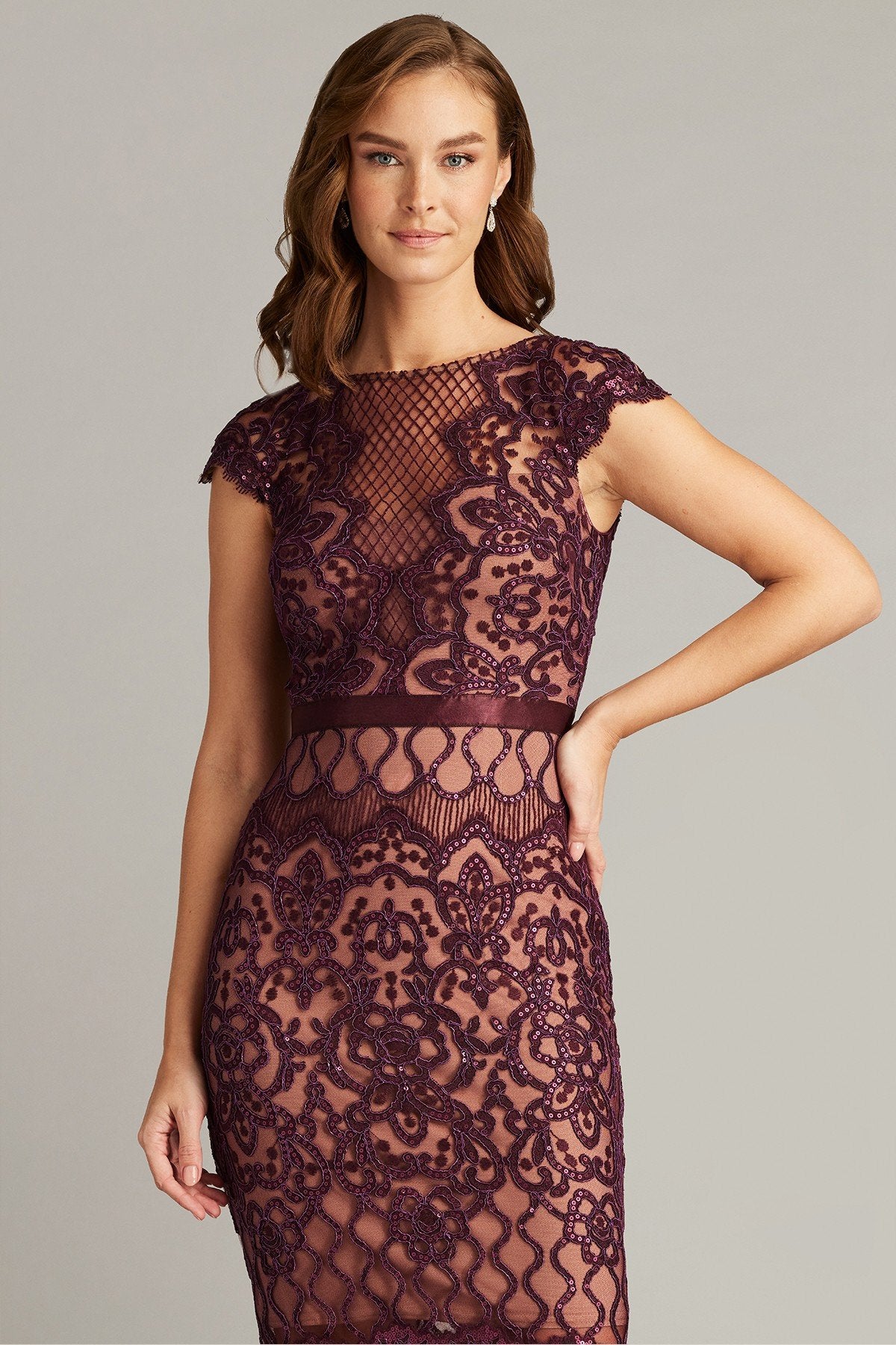 Miranda Sequin Embroidered Dress