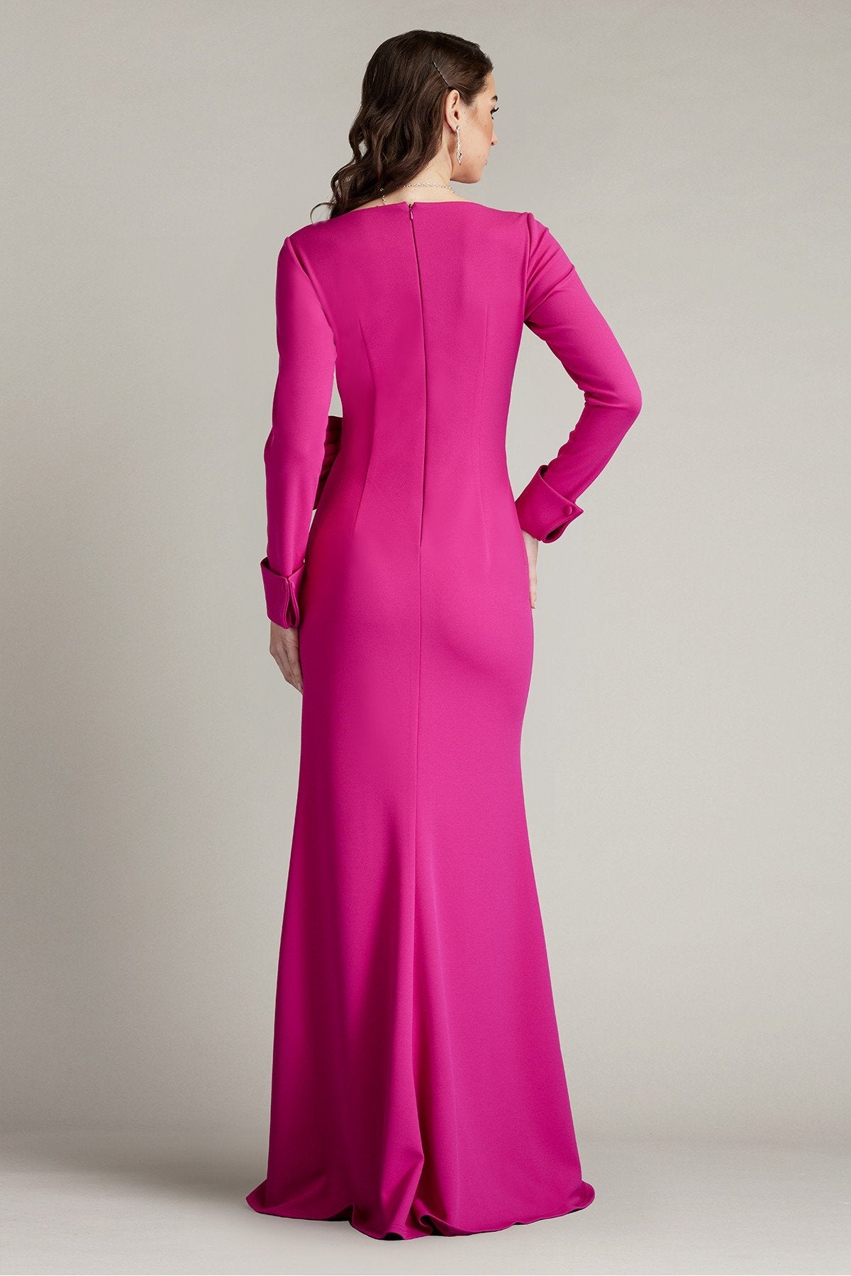 Weldon Draped Half Bow Gown