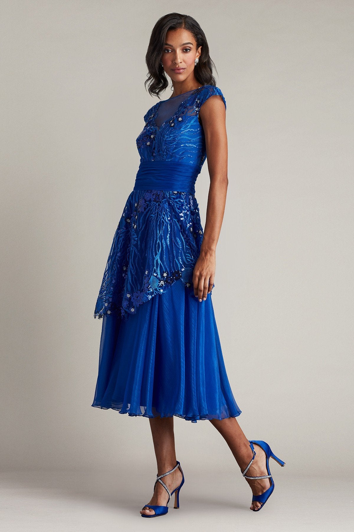 Brighton Sea Embroidered Midi Dress