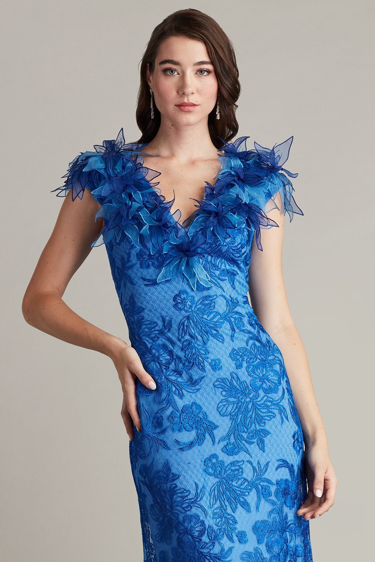 Liana Floral Embellished Gown