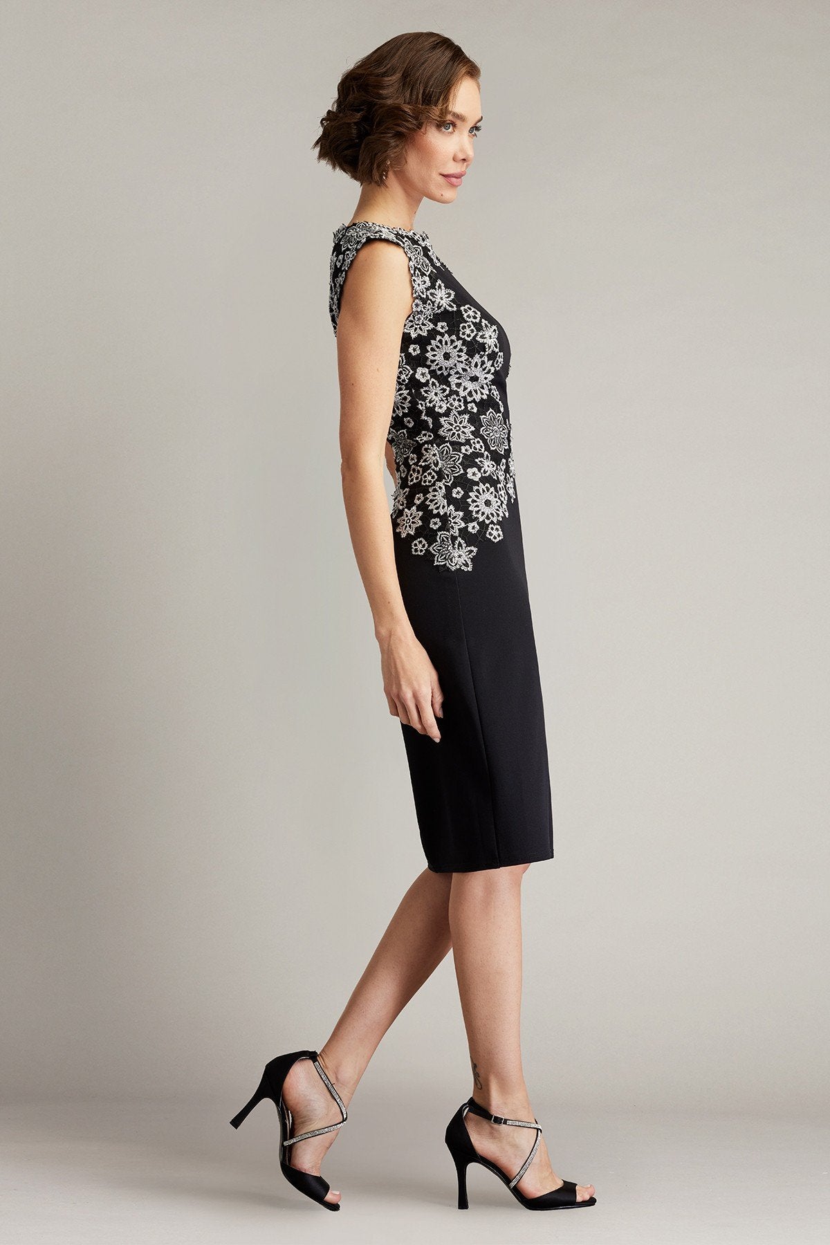 Kiran Floral Embroidered Cocktail Dress