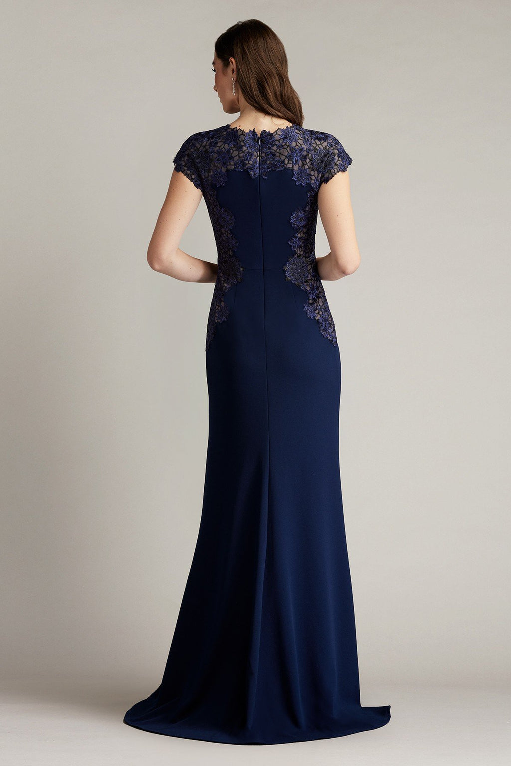 Chelan Embroidered Illusion Gown