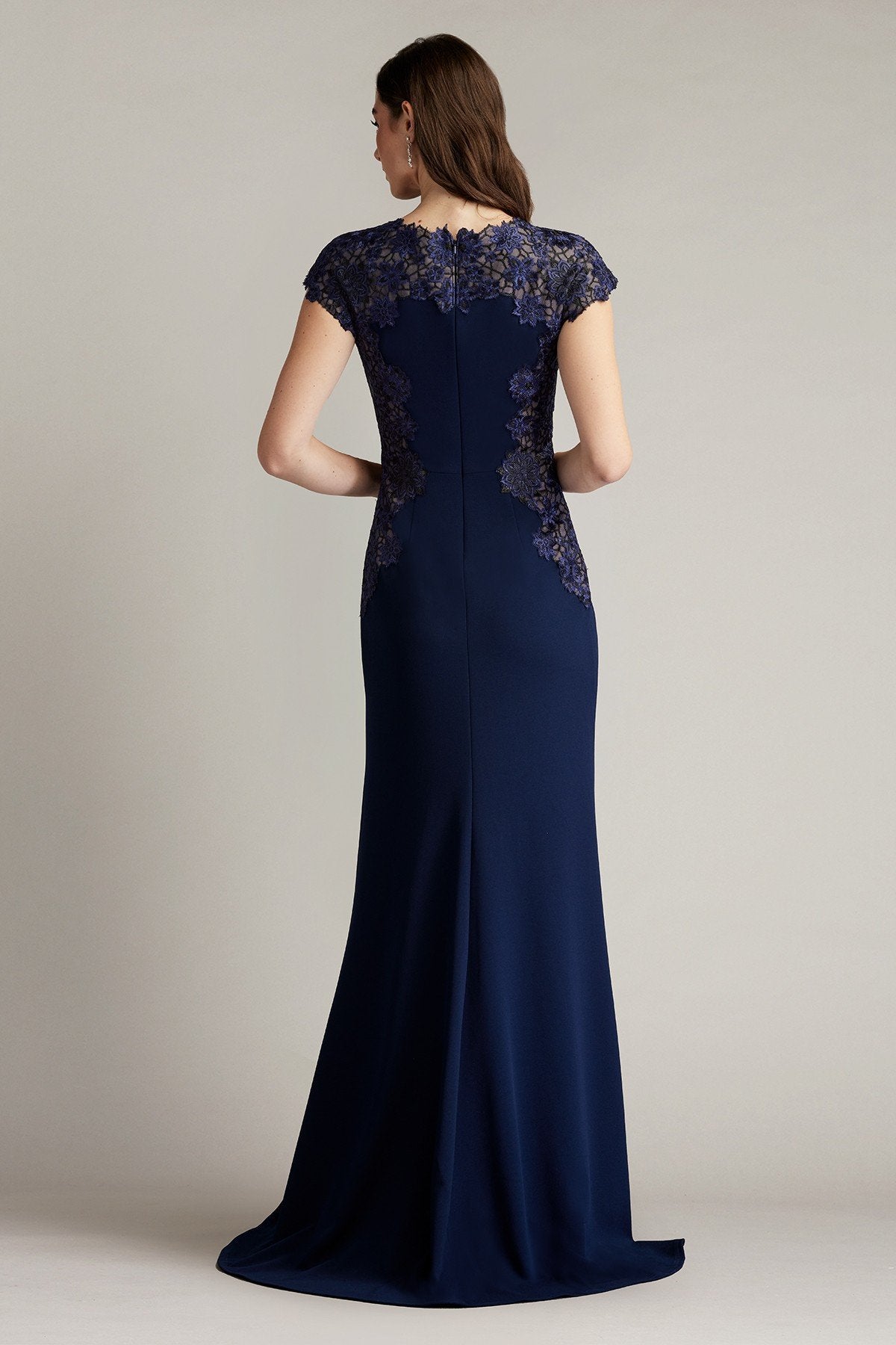 Chelan Embroidered Illusion Gown